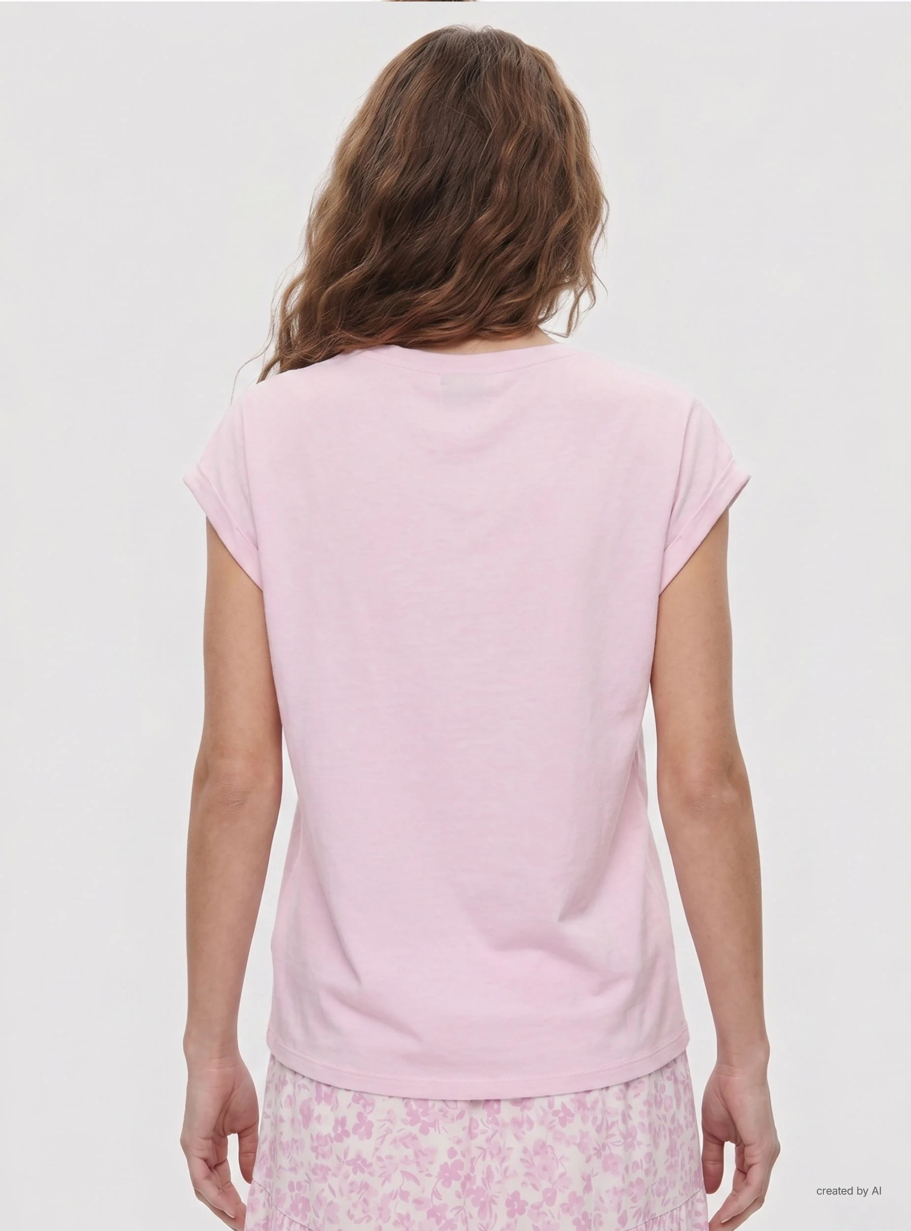 T-shirt ampia in viscosa - Image 2