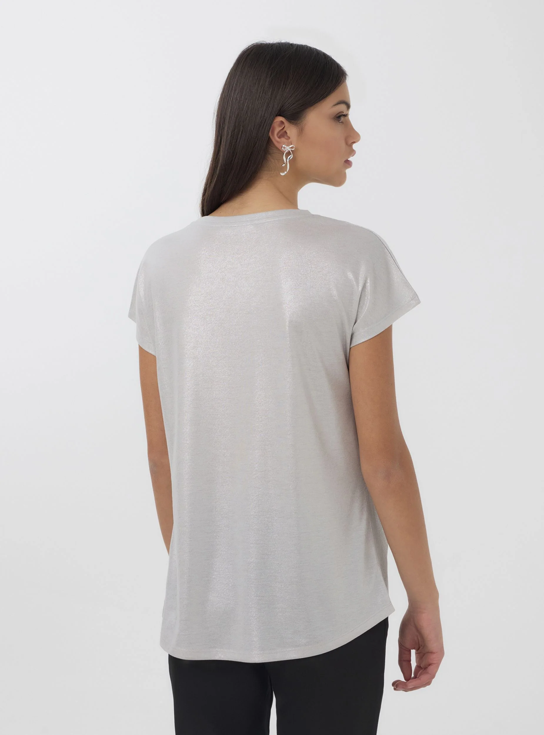 T-shirt ampia luccicante - Image 3