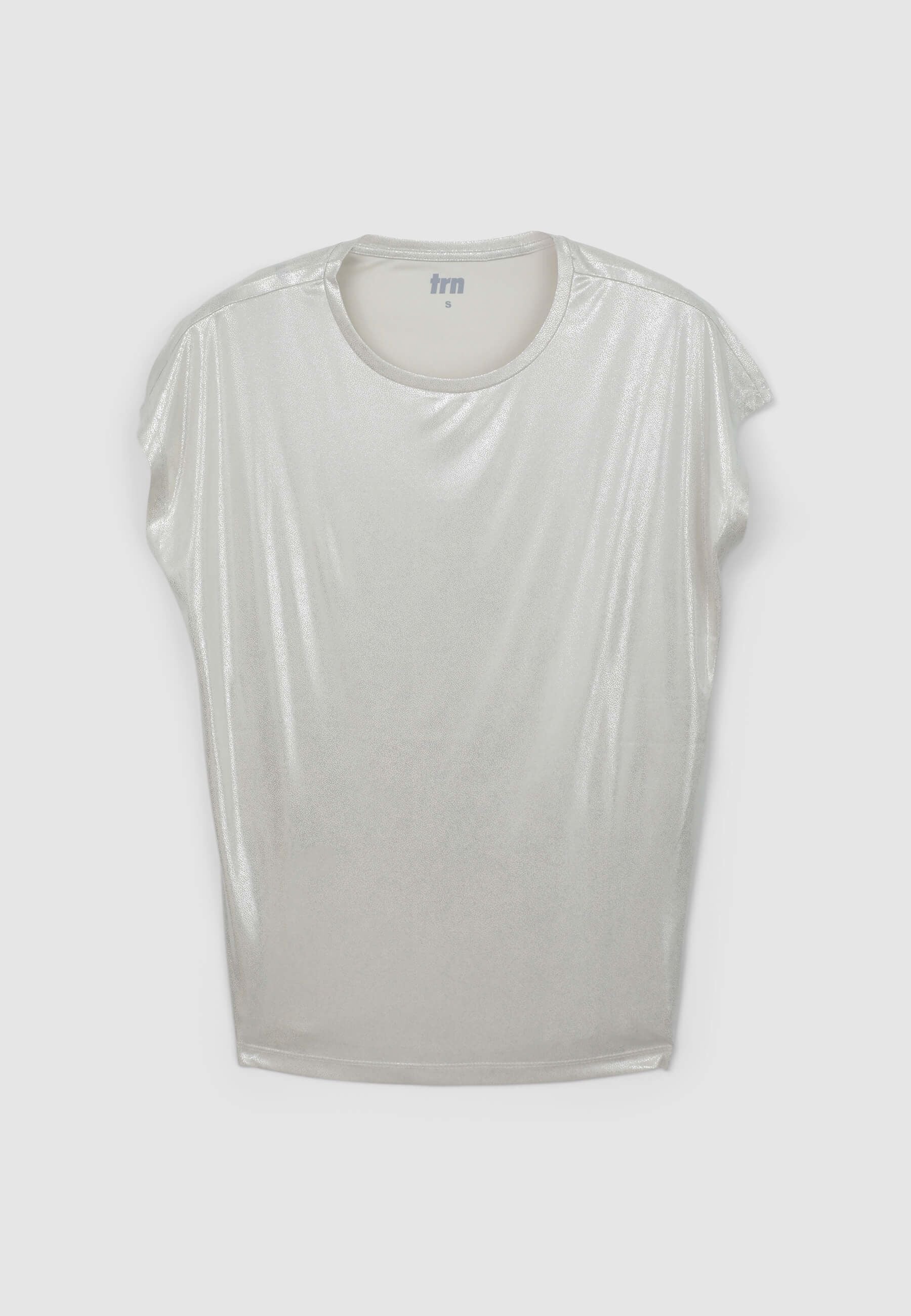 T-shirt ampia lucida