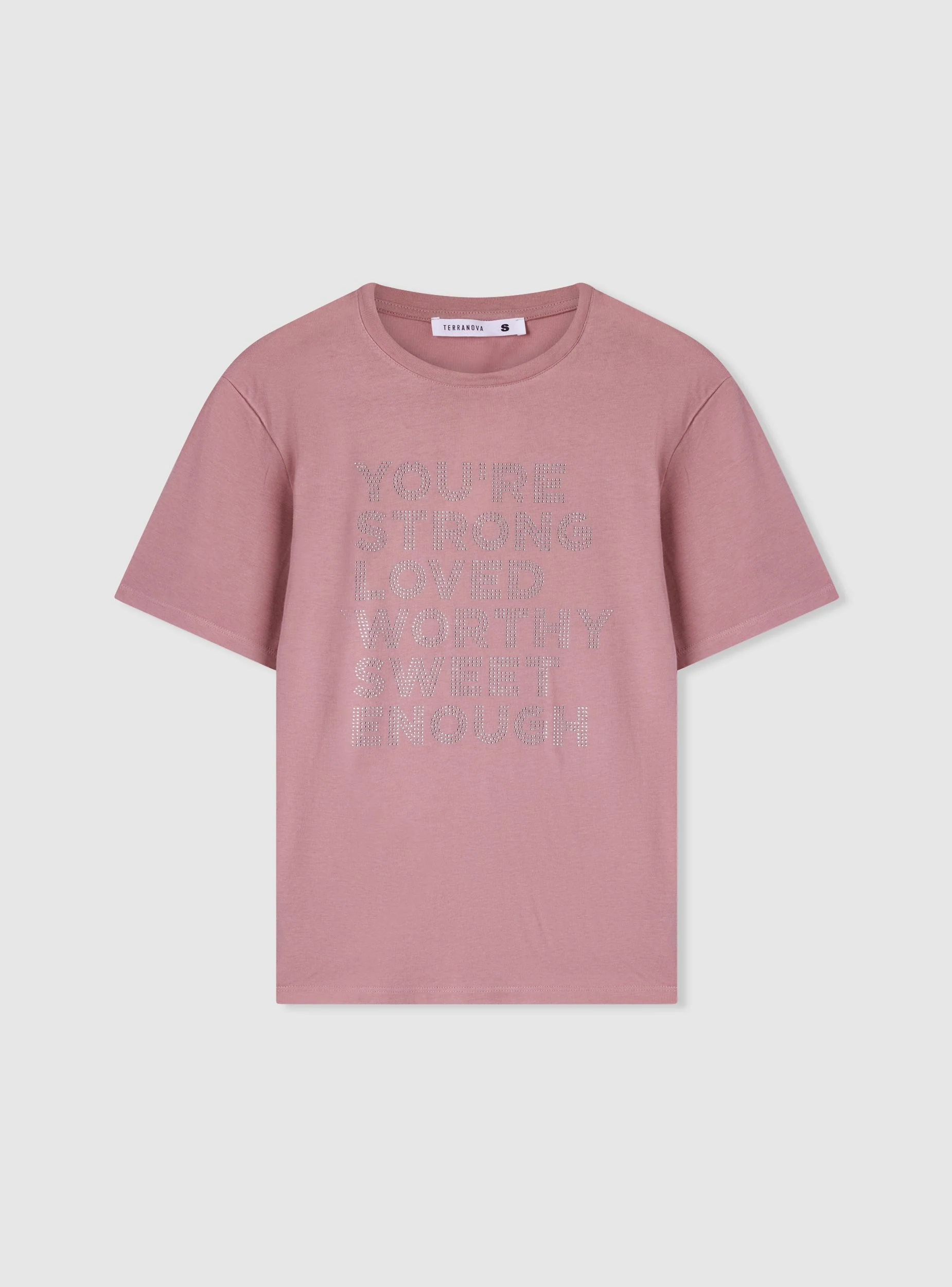 T-shirt ampia scritta luccicante - Image 6