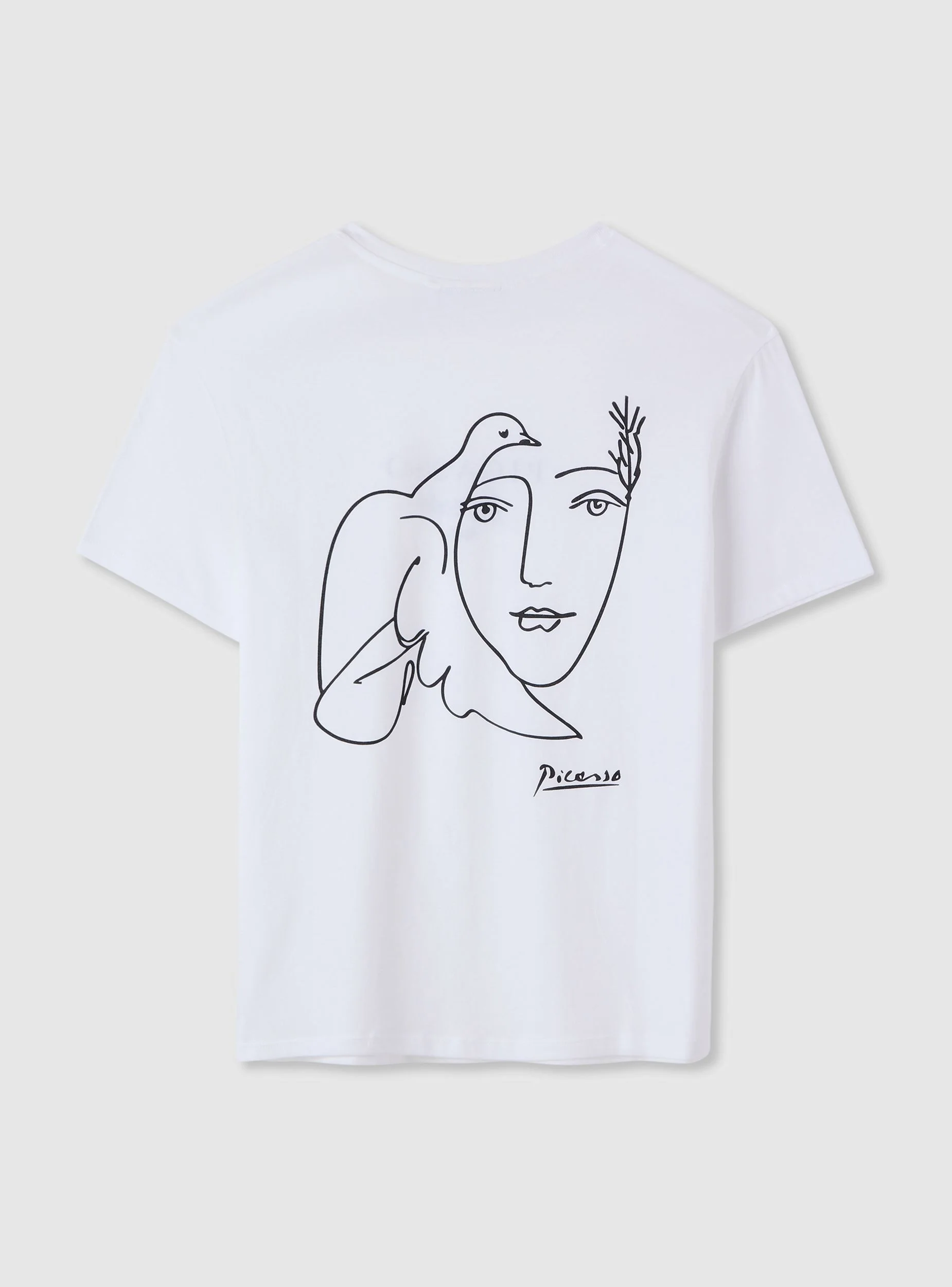 T-shirt ampia stampa arte fronte/retro - Image 7