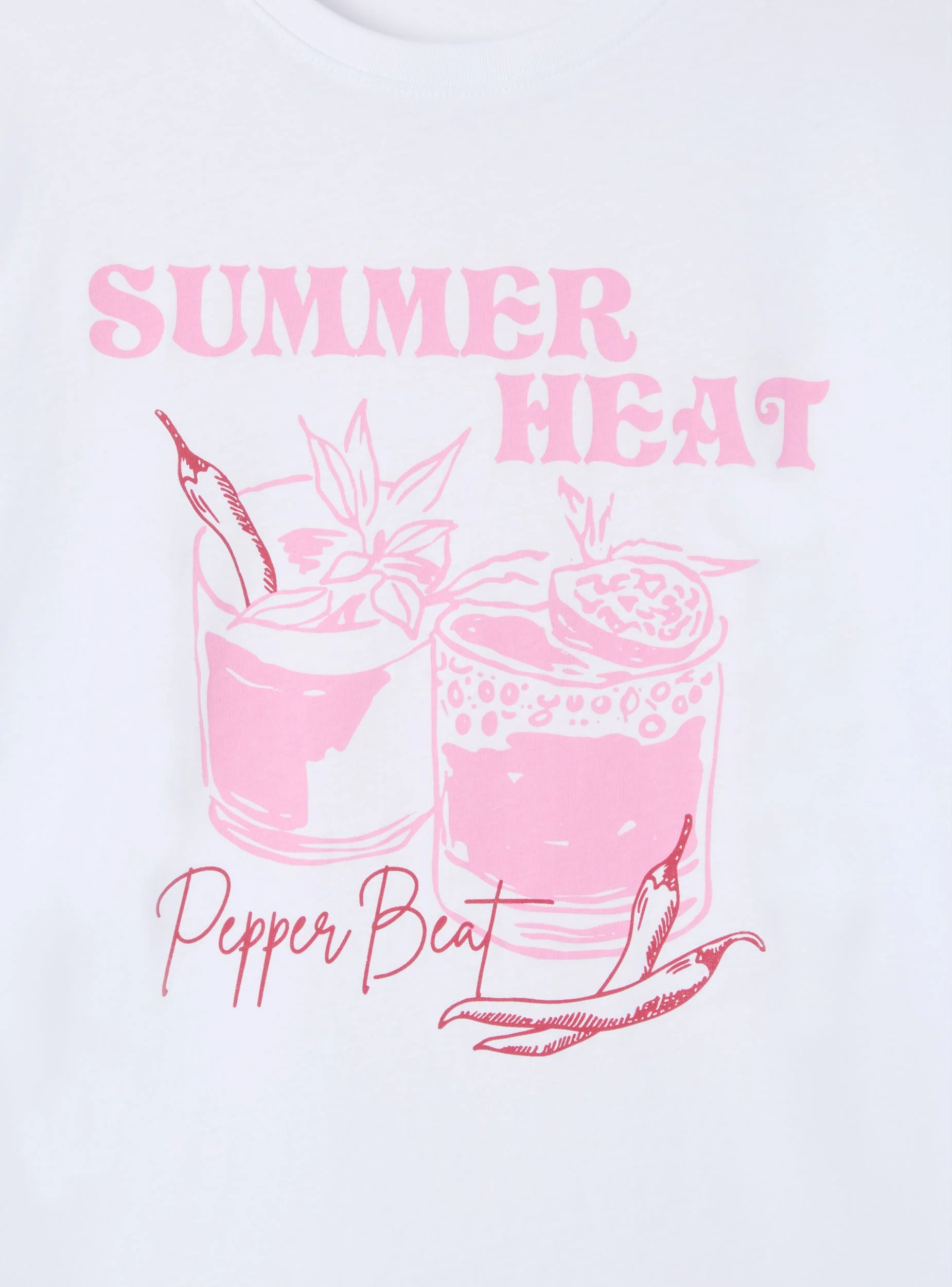 T-shirt ampia stampa cocktail - Image 6