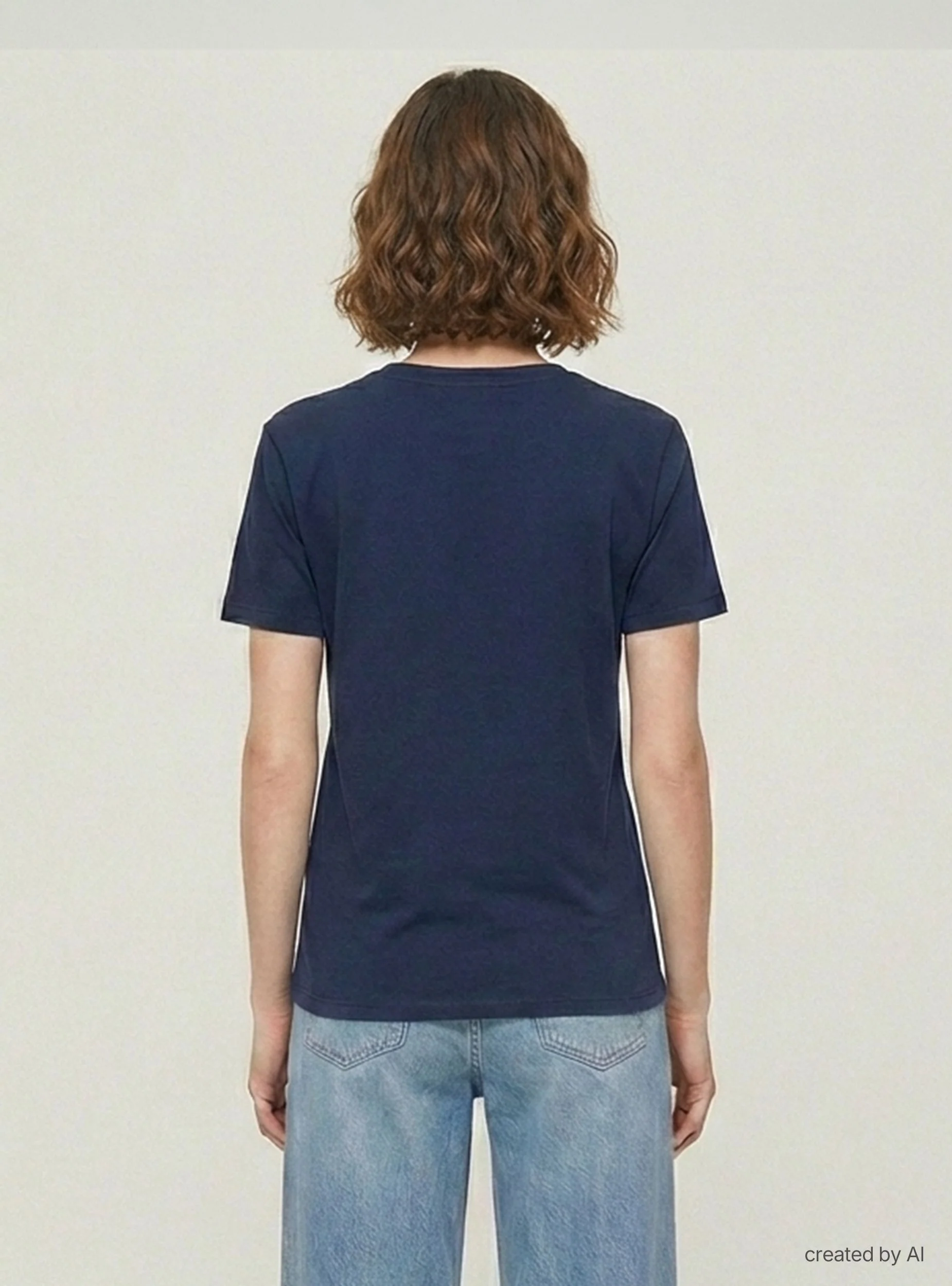 T-shirt ampia stampa college ricamata - Image 2