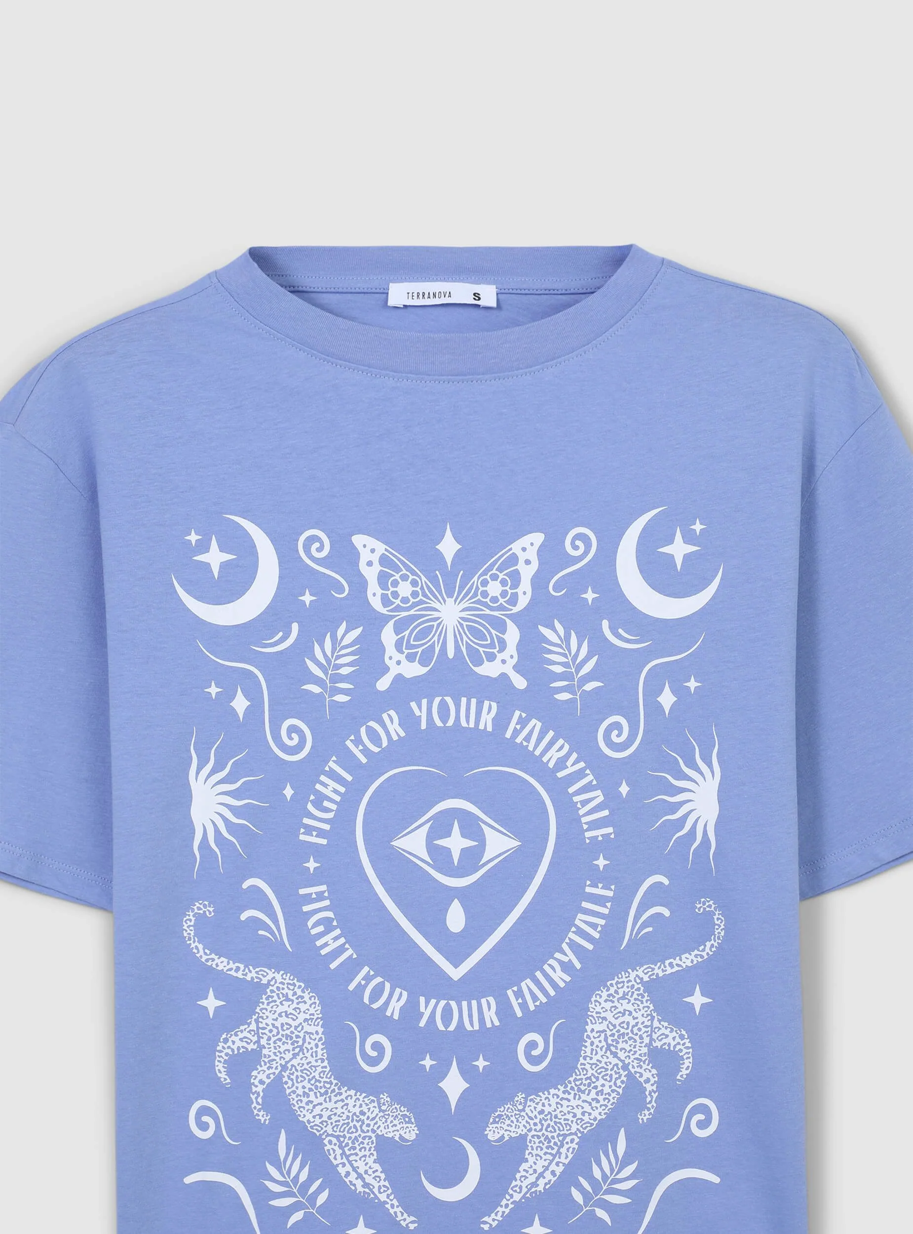 T-shirt ampia stampa in stile mistico - Image 7