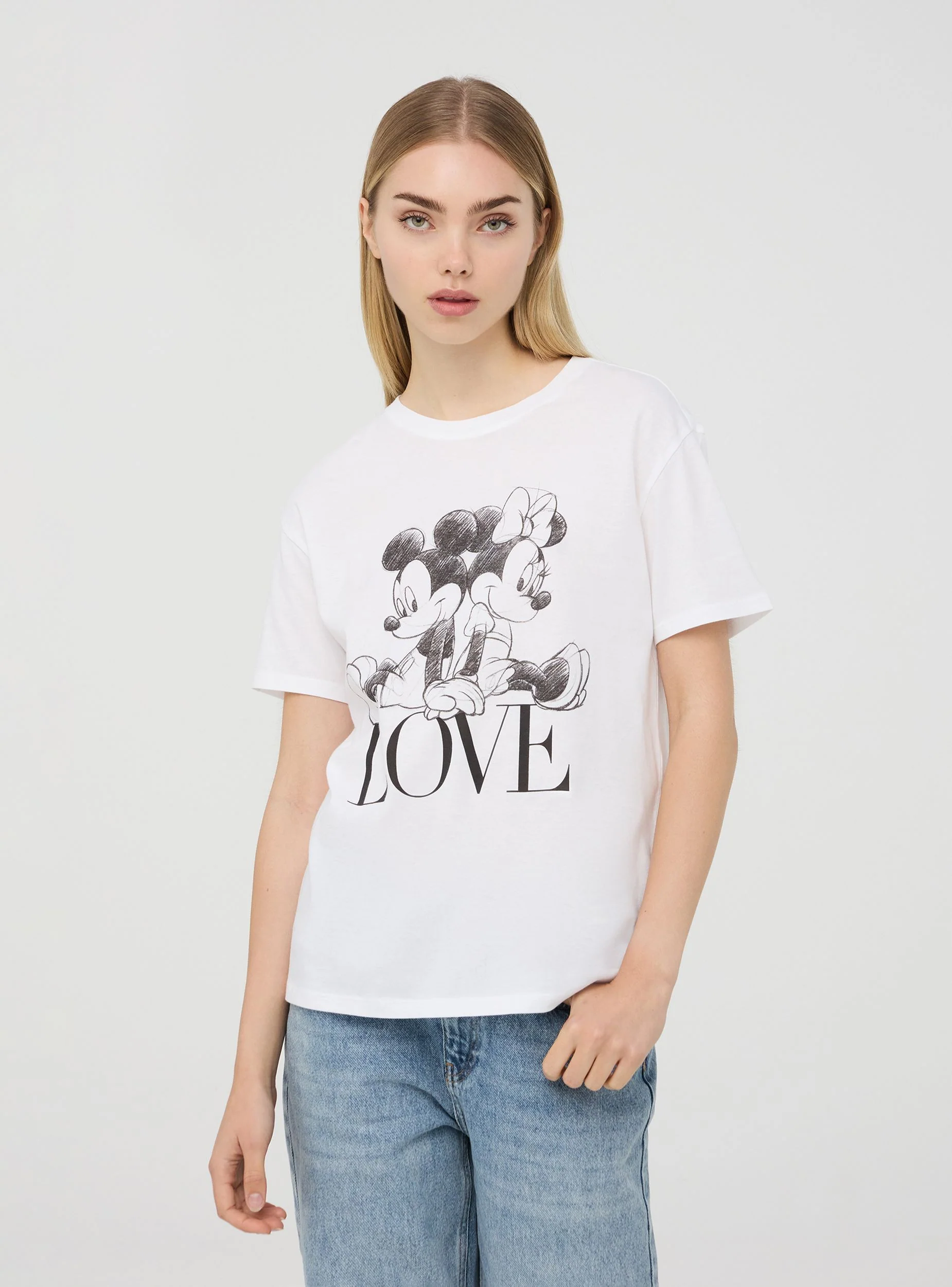 T-shirt ampia stampa Minnie e Topolino® - Image 3