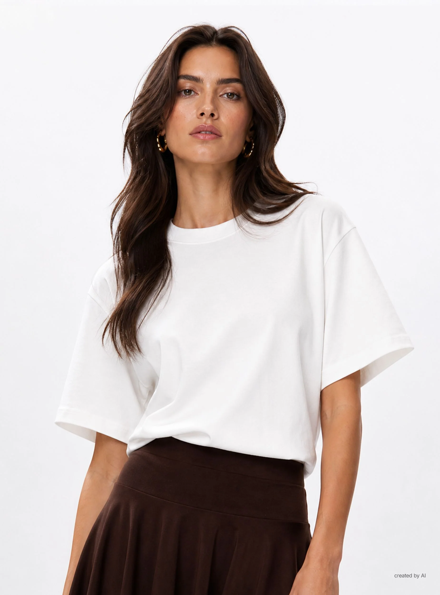 T-shirt ampia tinta unita - Image 2