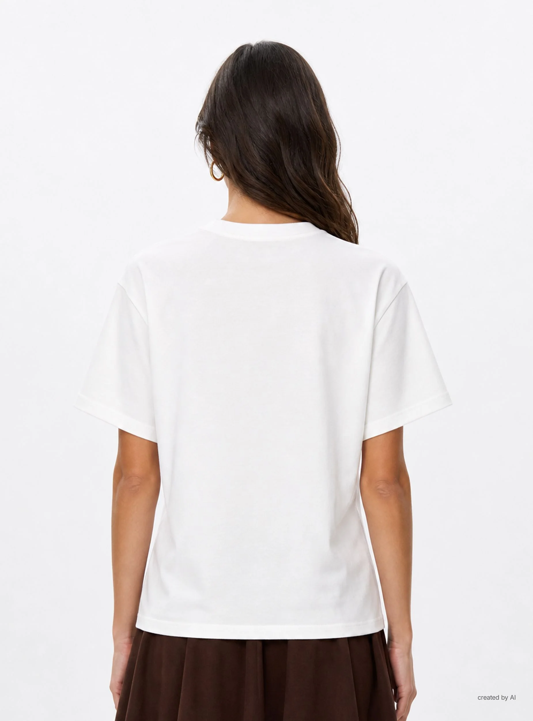 T-shirt ampia tinta unita - Image 3