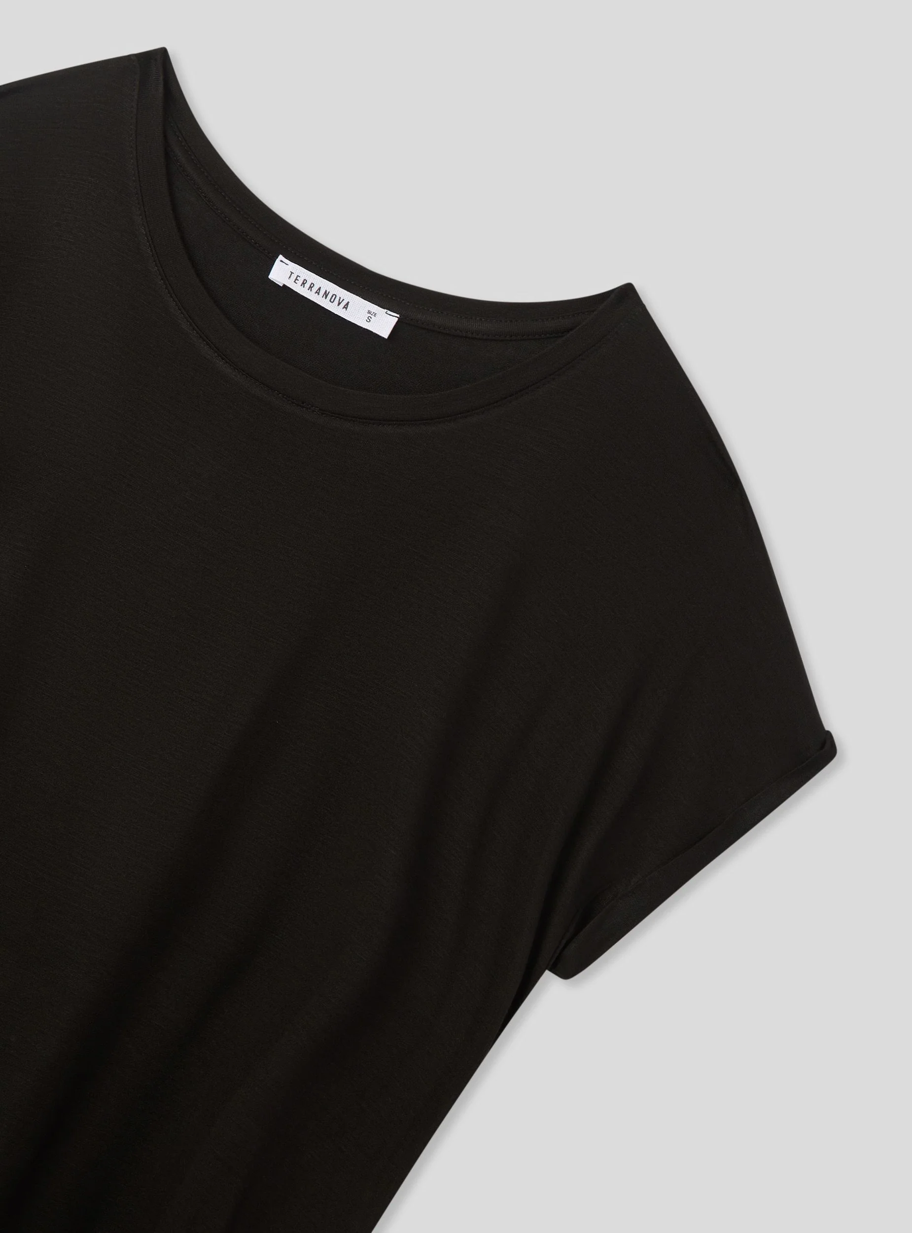 T-shirt ampia tinta unita - Image 7