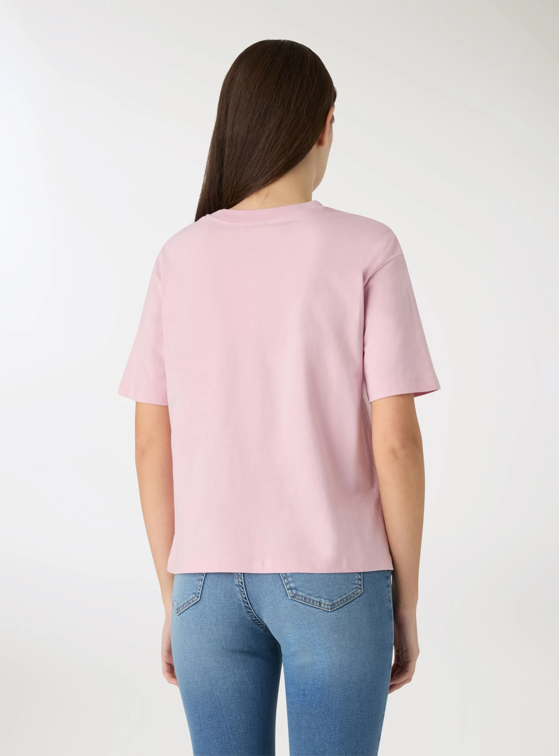 T-shirt ampia tinta unita - Image 2