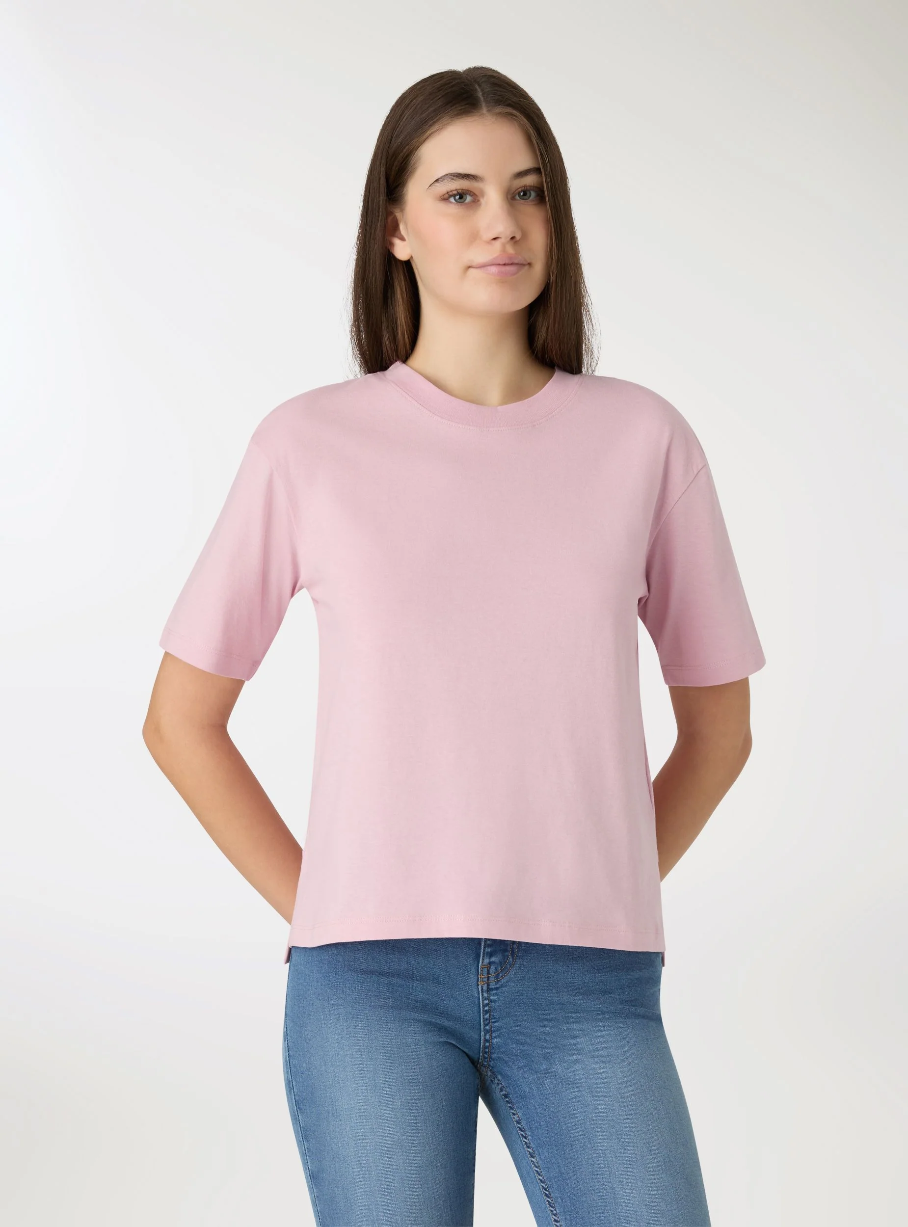 T-shirt ampia tinta unita - Image 3