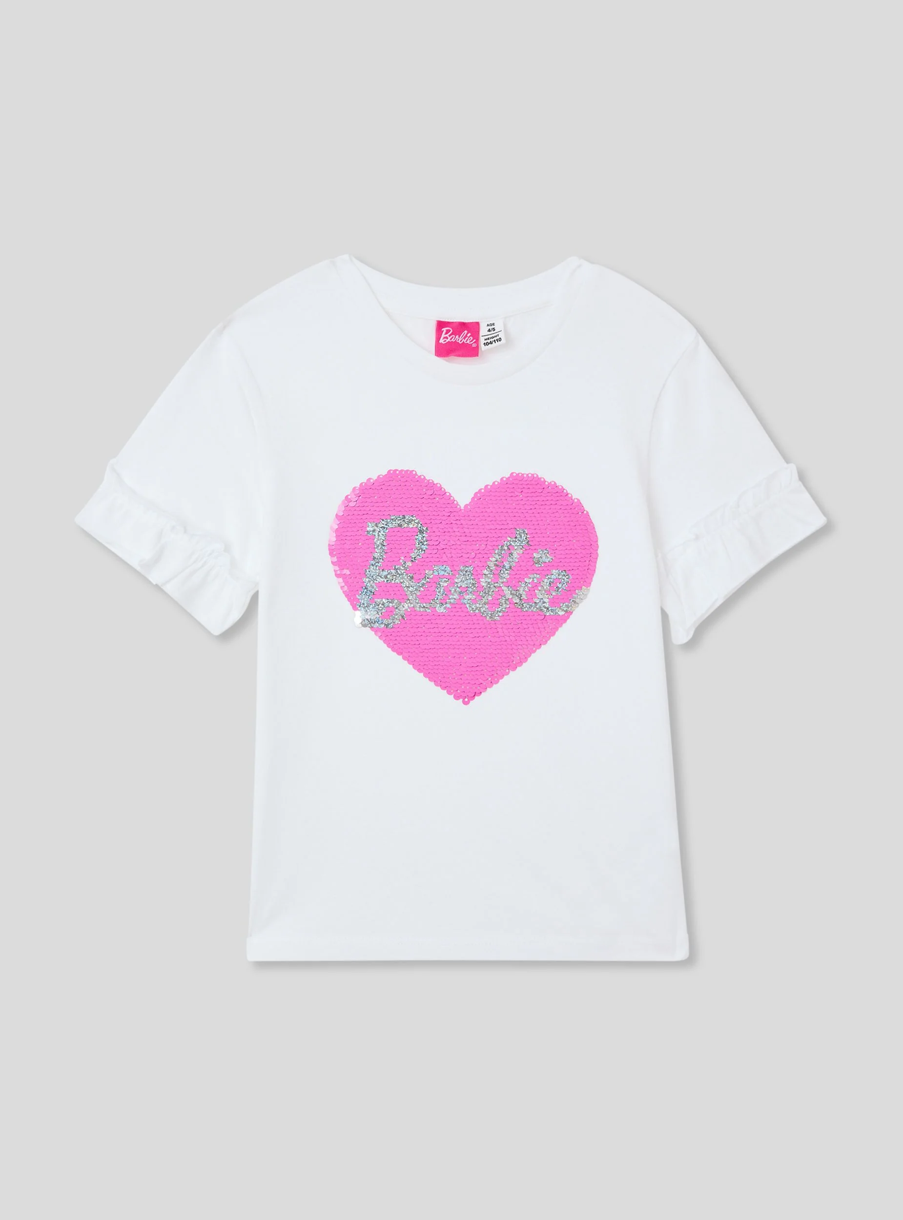 T-shirt Barbie® con cuore di paillettes - Image 7