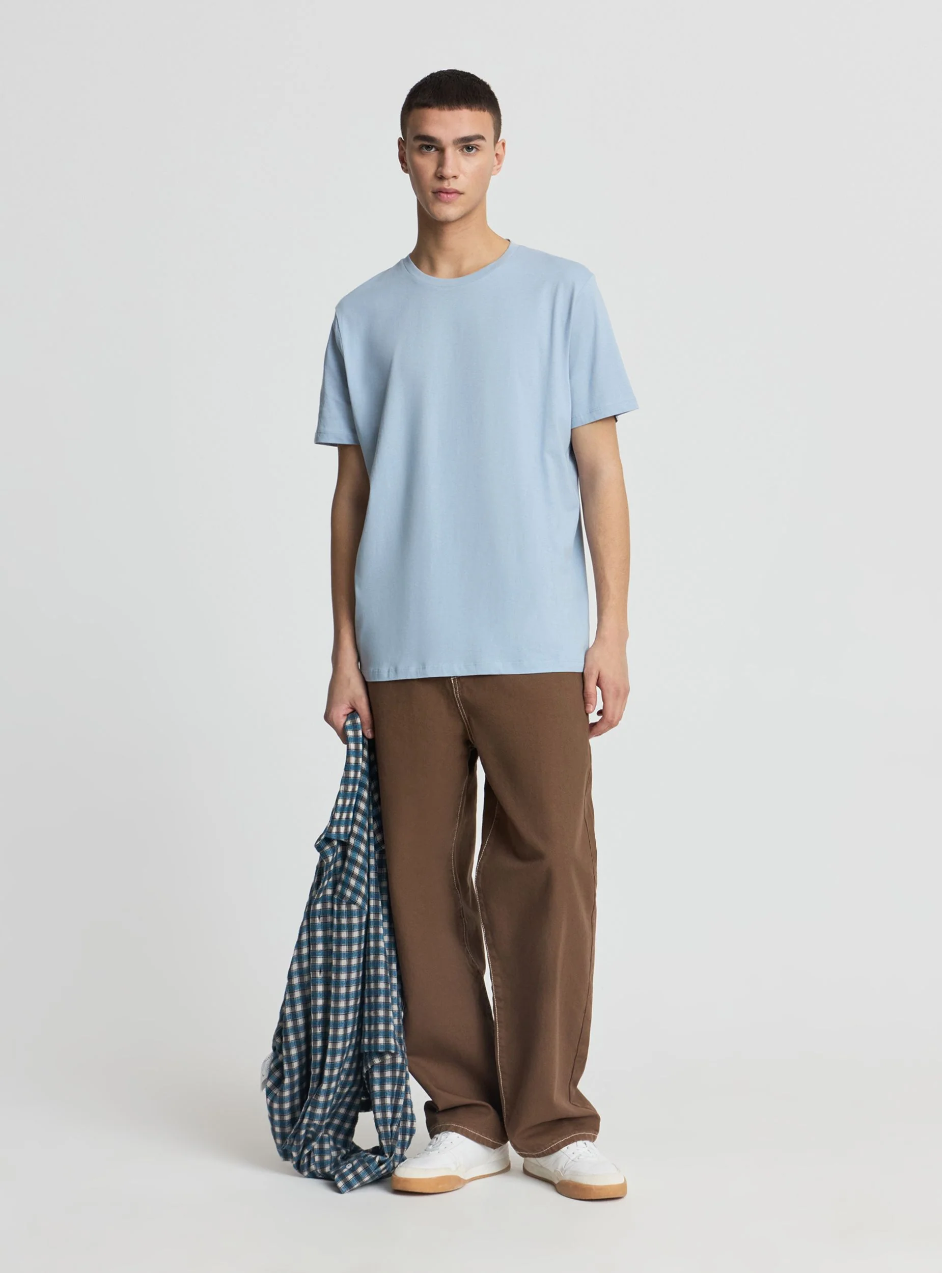 T-shirt basic a tinta unita - Image 2
