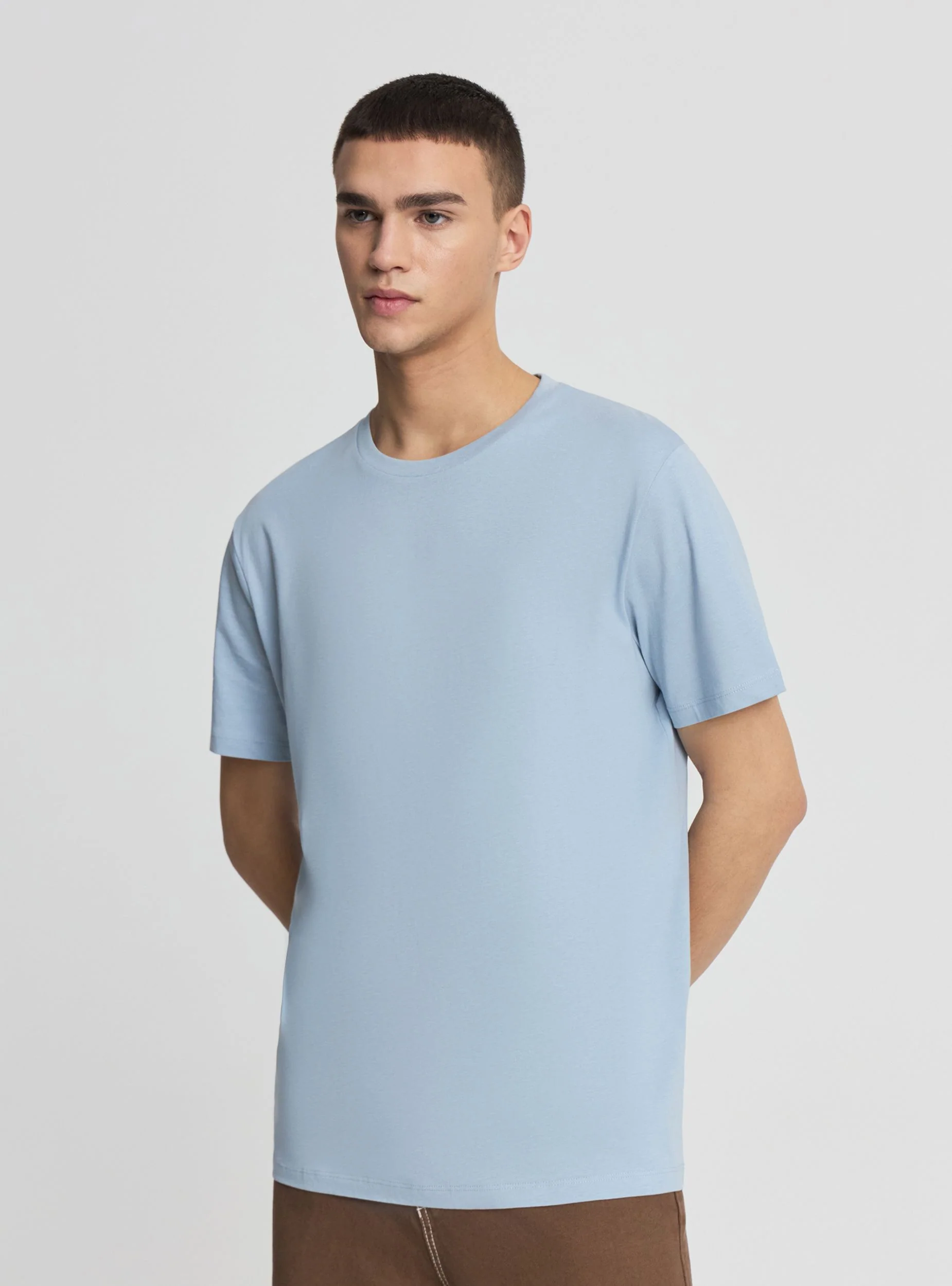 T-shirt basic a tinta unita - Image 3