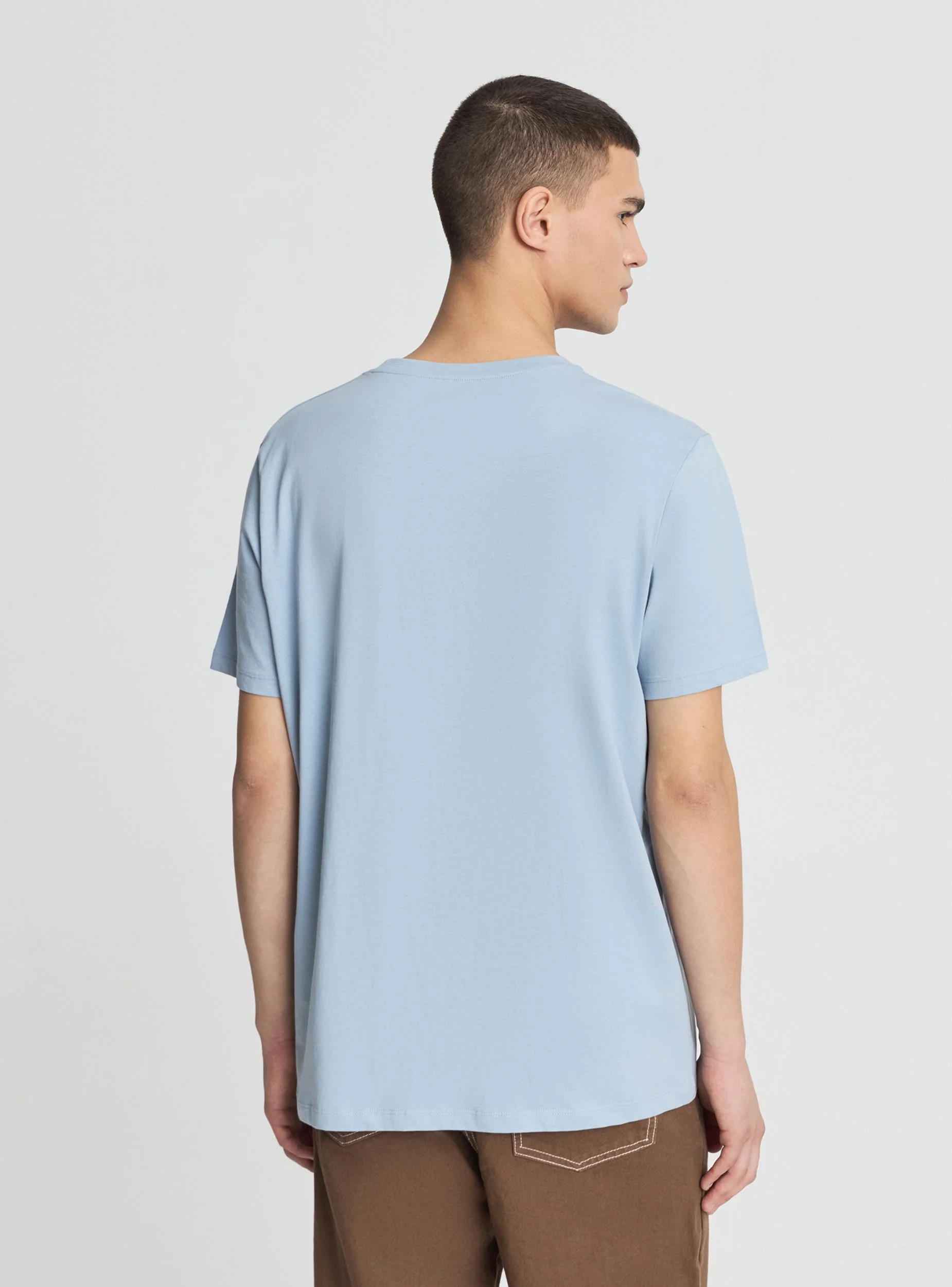 T-shirt basic a tinta unita - Image 4