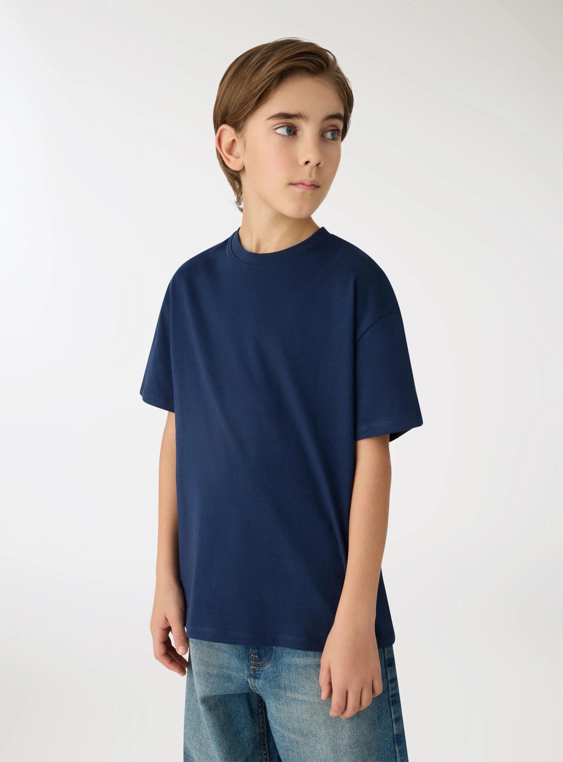 T-shirt basic a tinta unita - Image 2