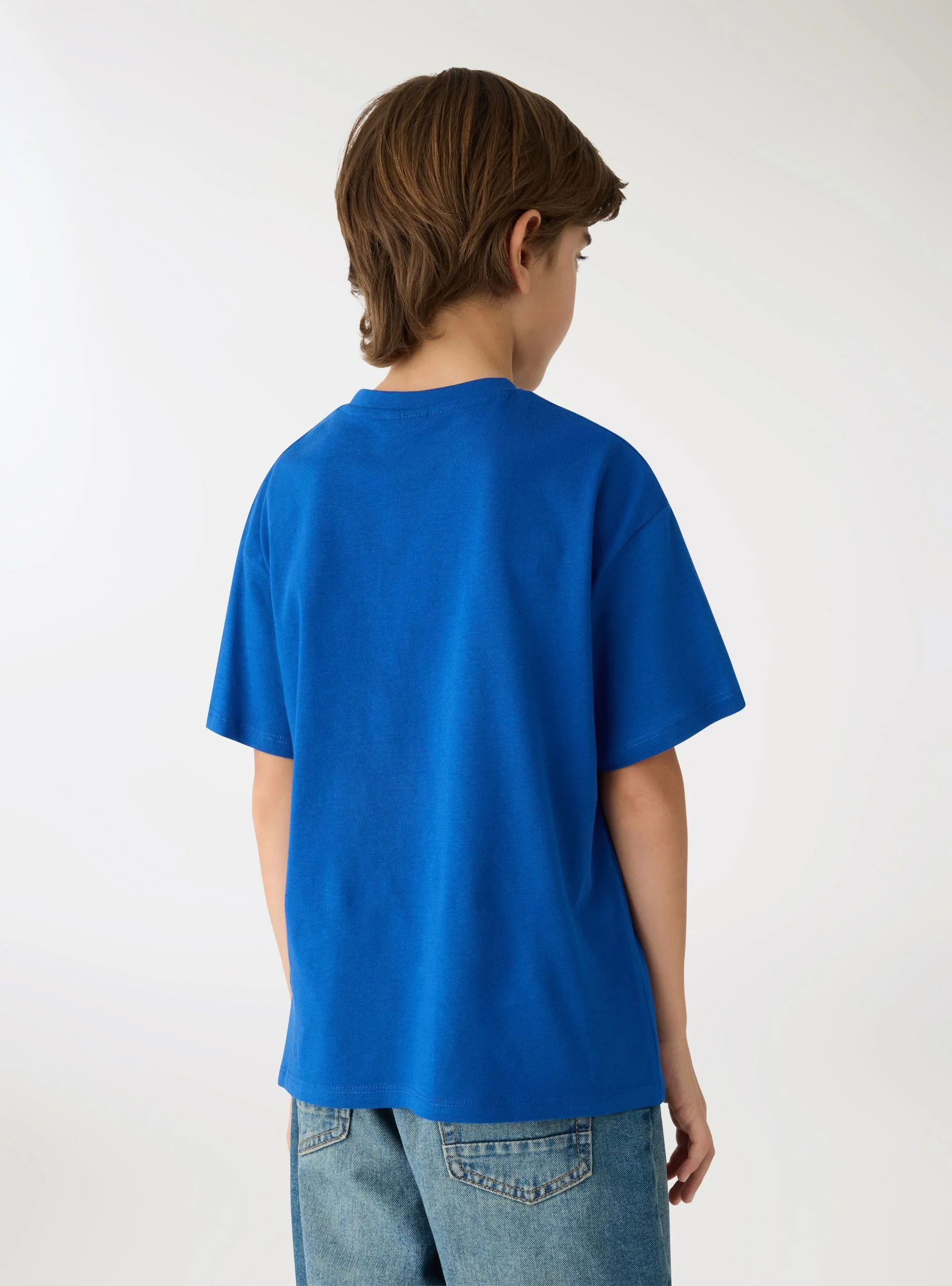 T-shirt basic a tinta unita - Image 3