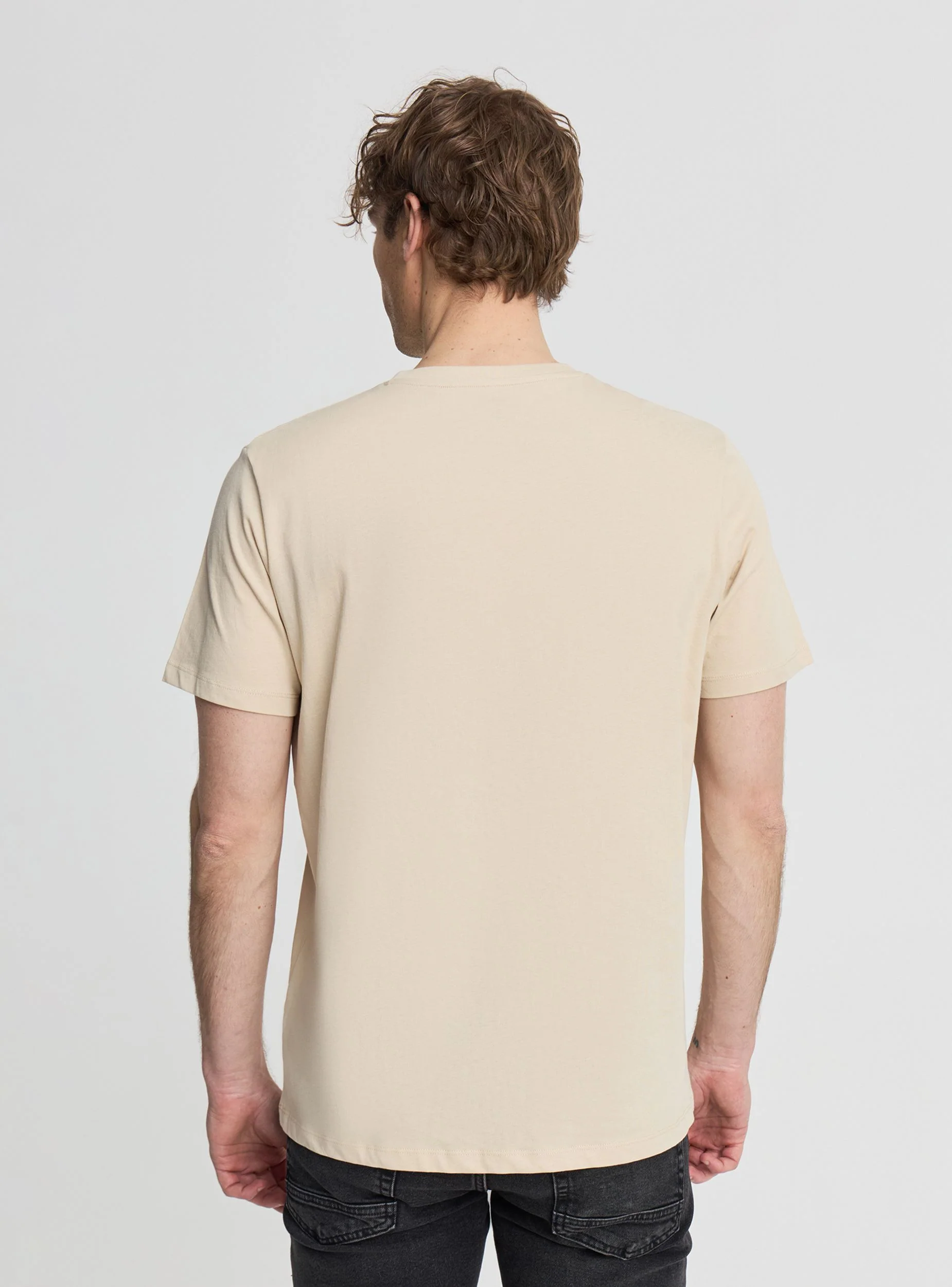 T-shirt basic a tinta unita - Image 3