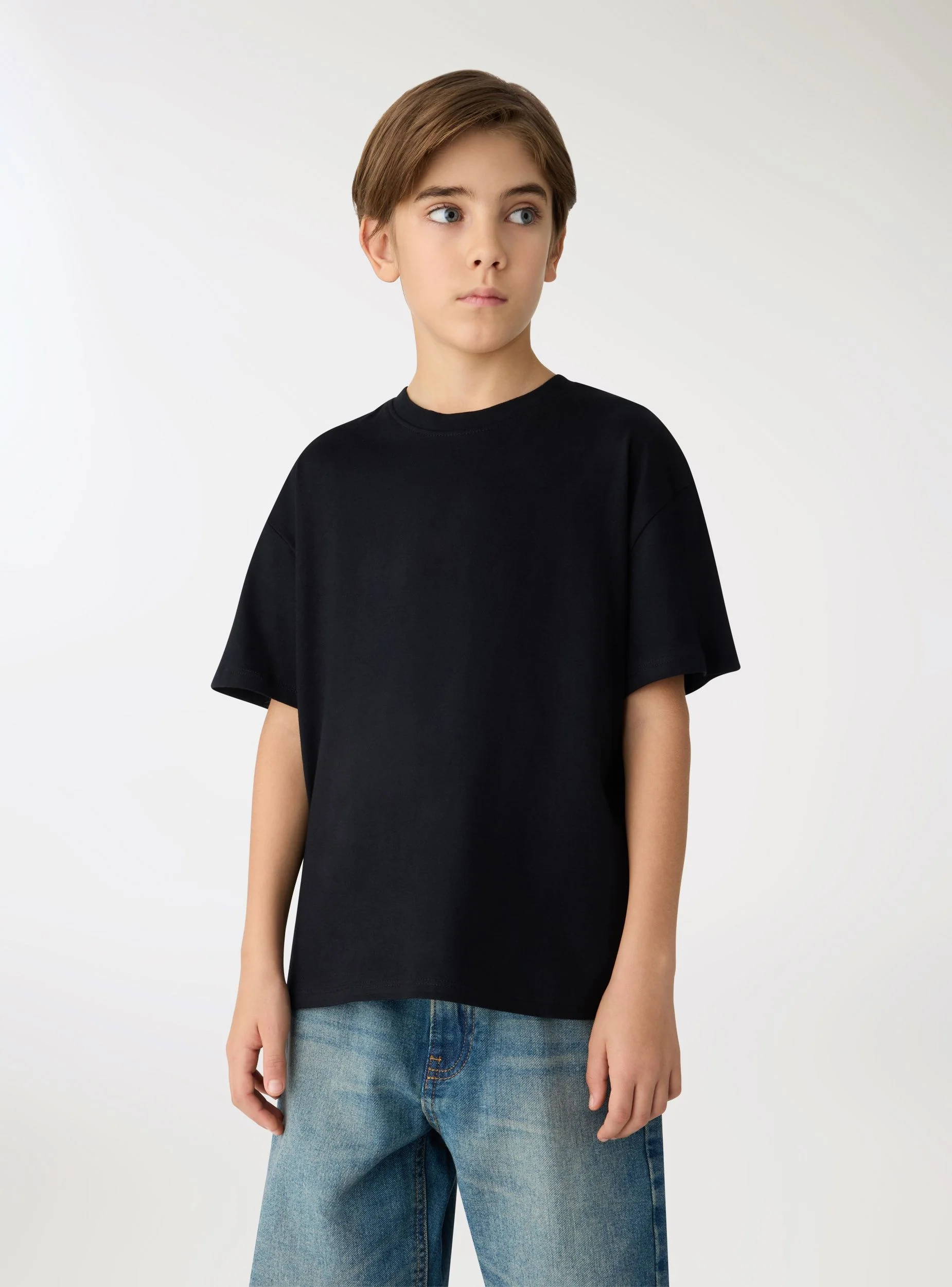 T-shirt basic a tinta unita - Image 3