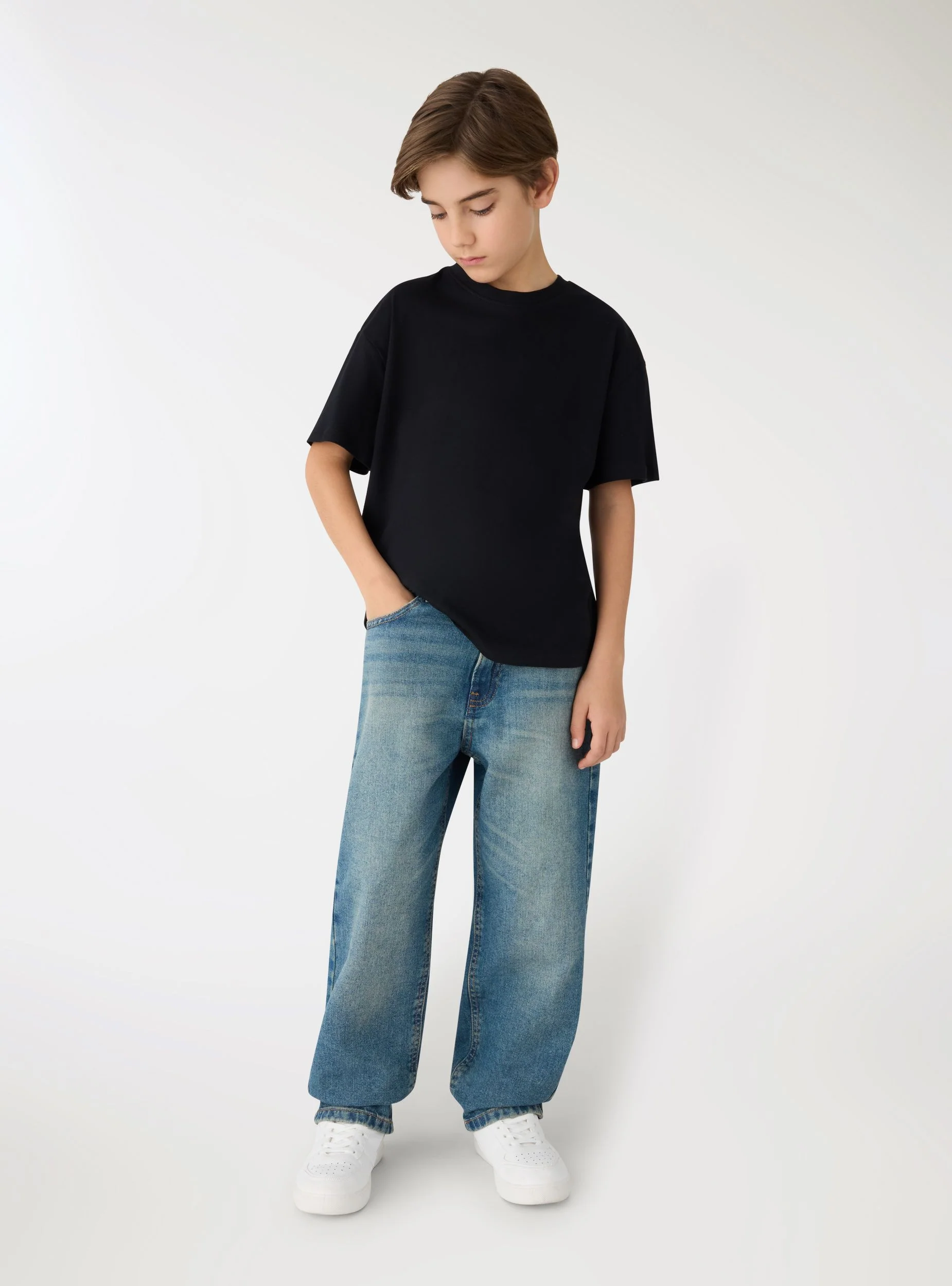 T-shirt basic a tinta unita - Image 4