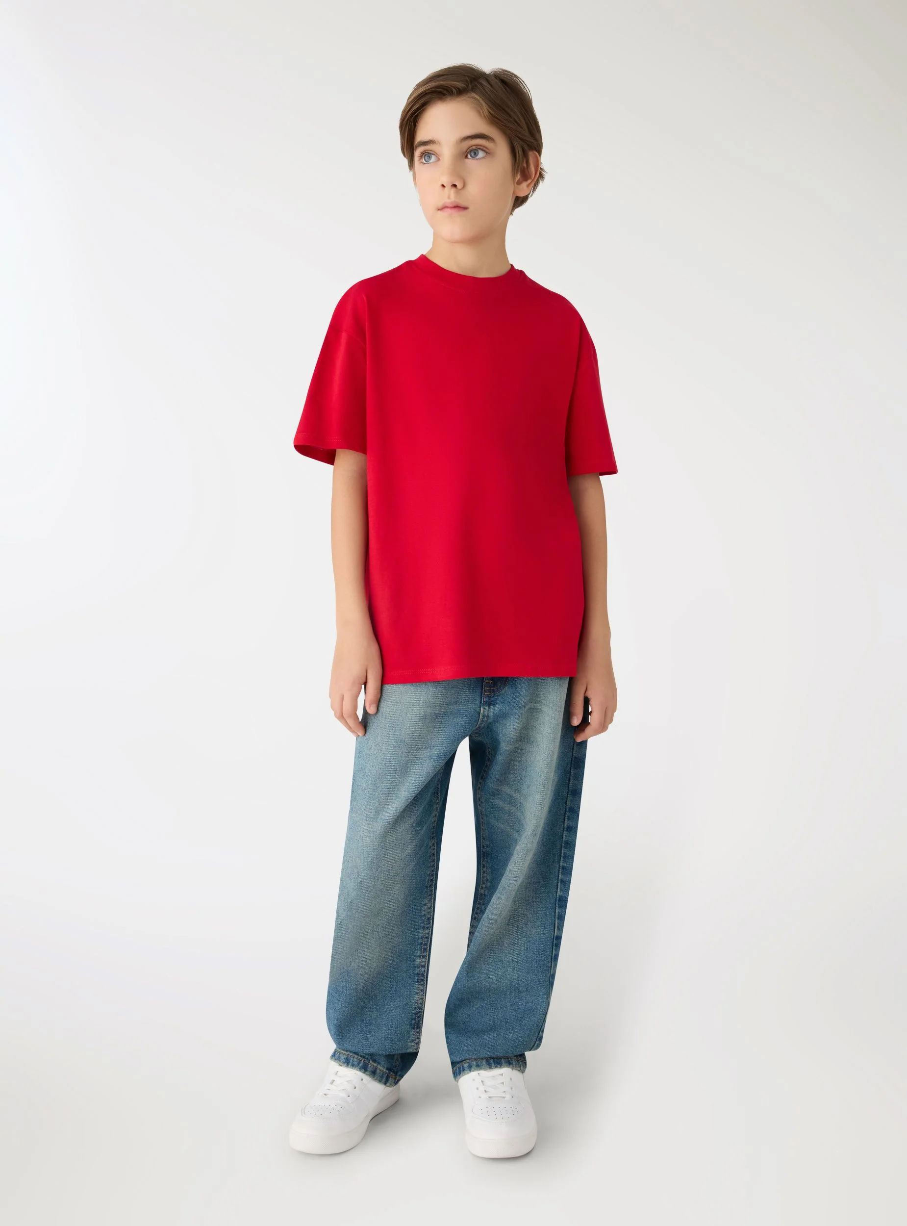 T-shirt basic a tinta unita - Image 3