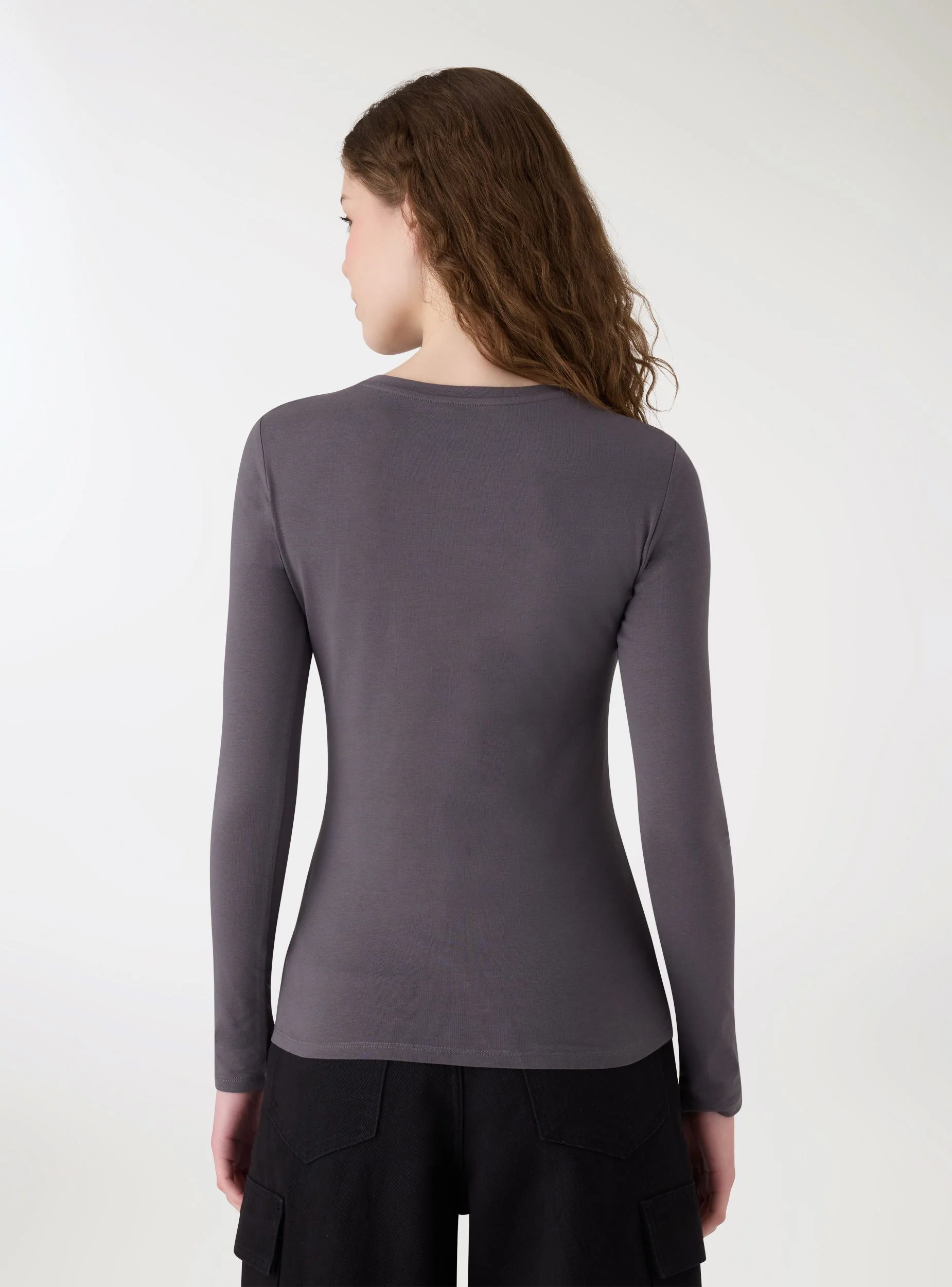 T-shirt basic a tinta unita - Image 2