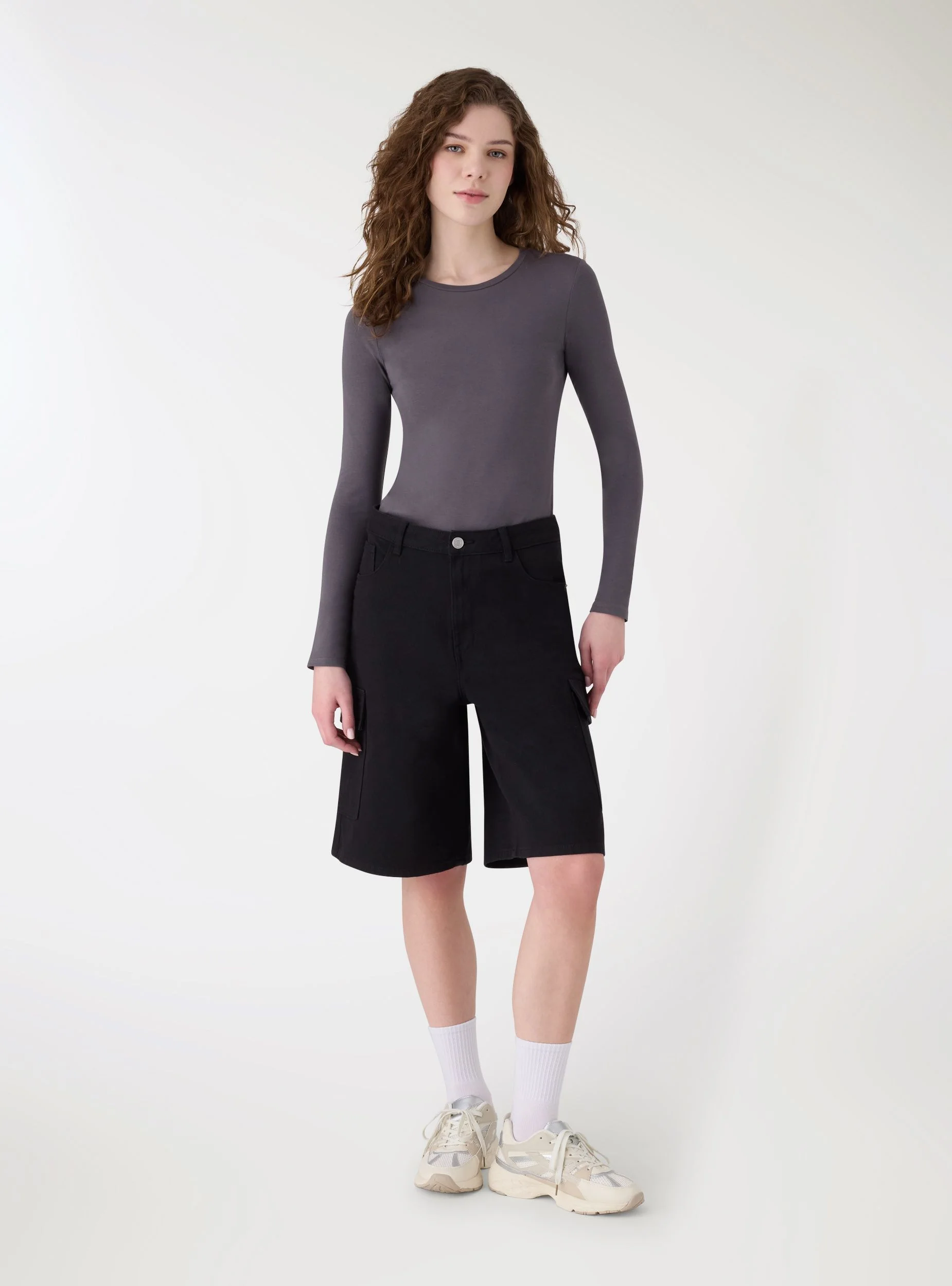 T-shirt basic a tinta unita - Image 3