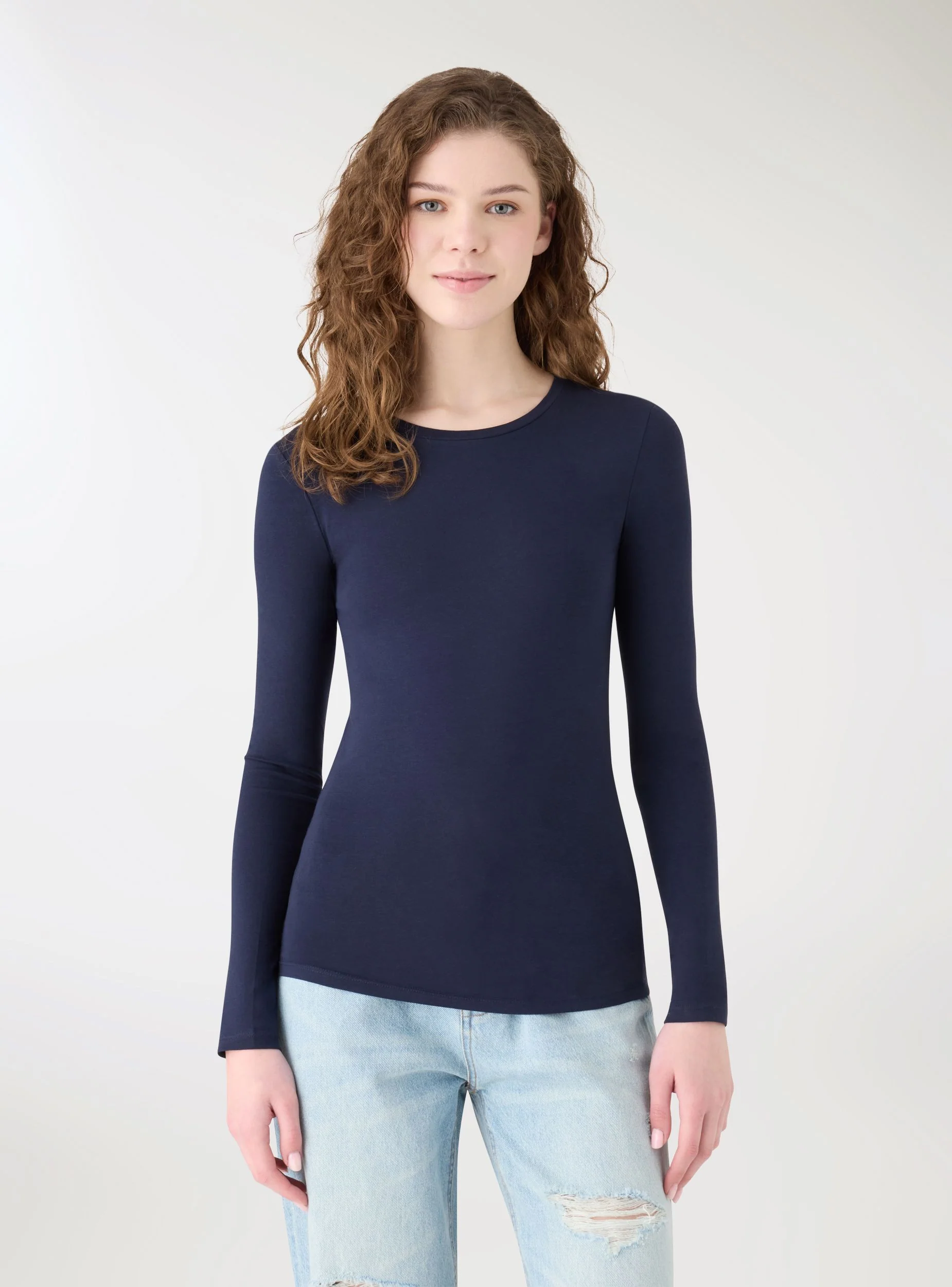 T-shirt basic a tinta unita - Image 3