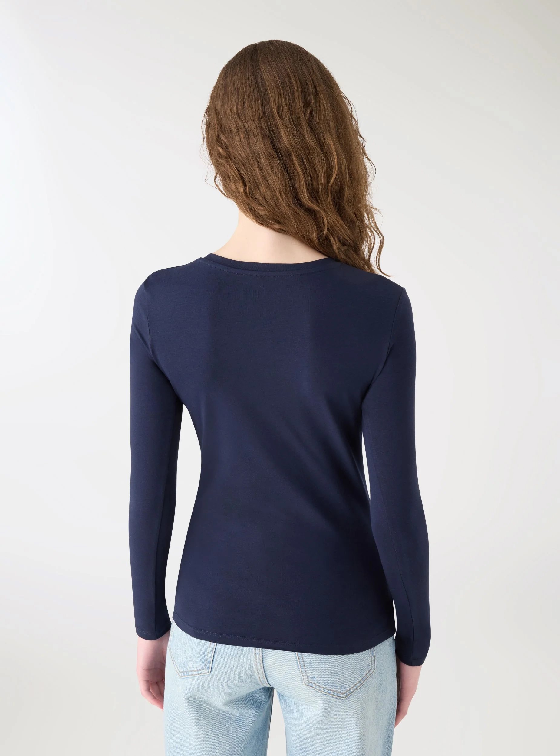 T-shirt basic a tinta unita - Image 4