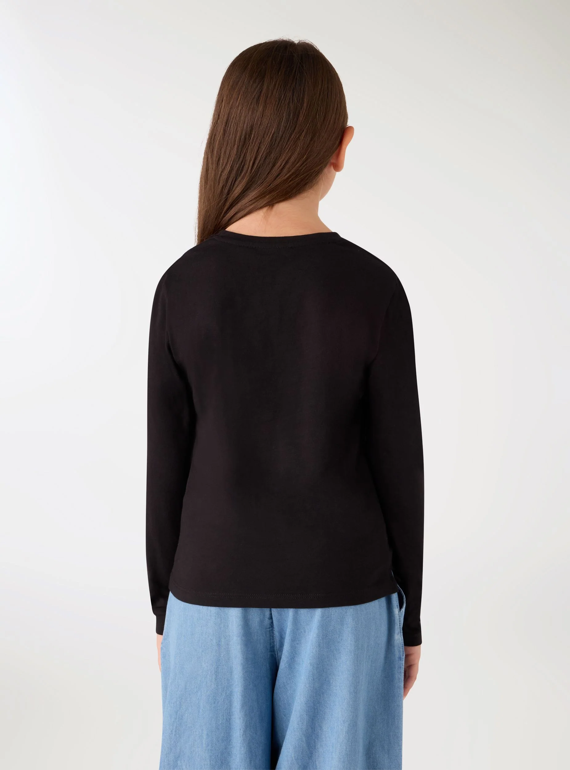 T-shirt basic a tinta unita - Image 3