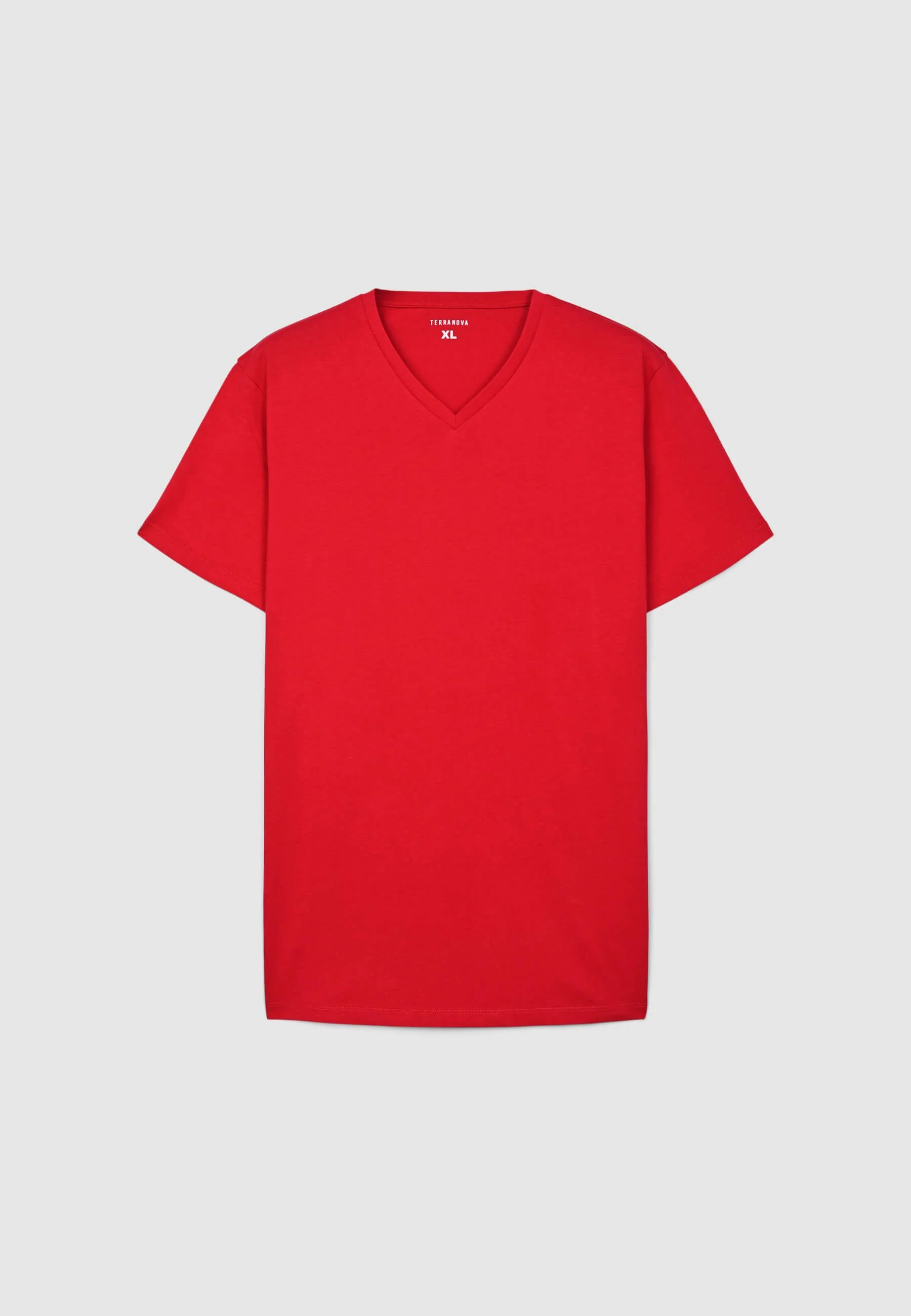 T-shirt basic con scollo a v - Image 6