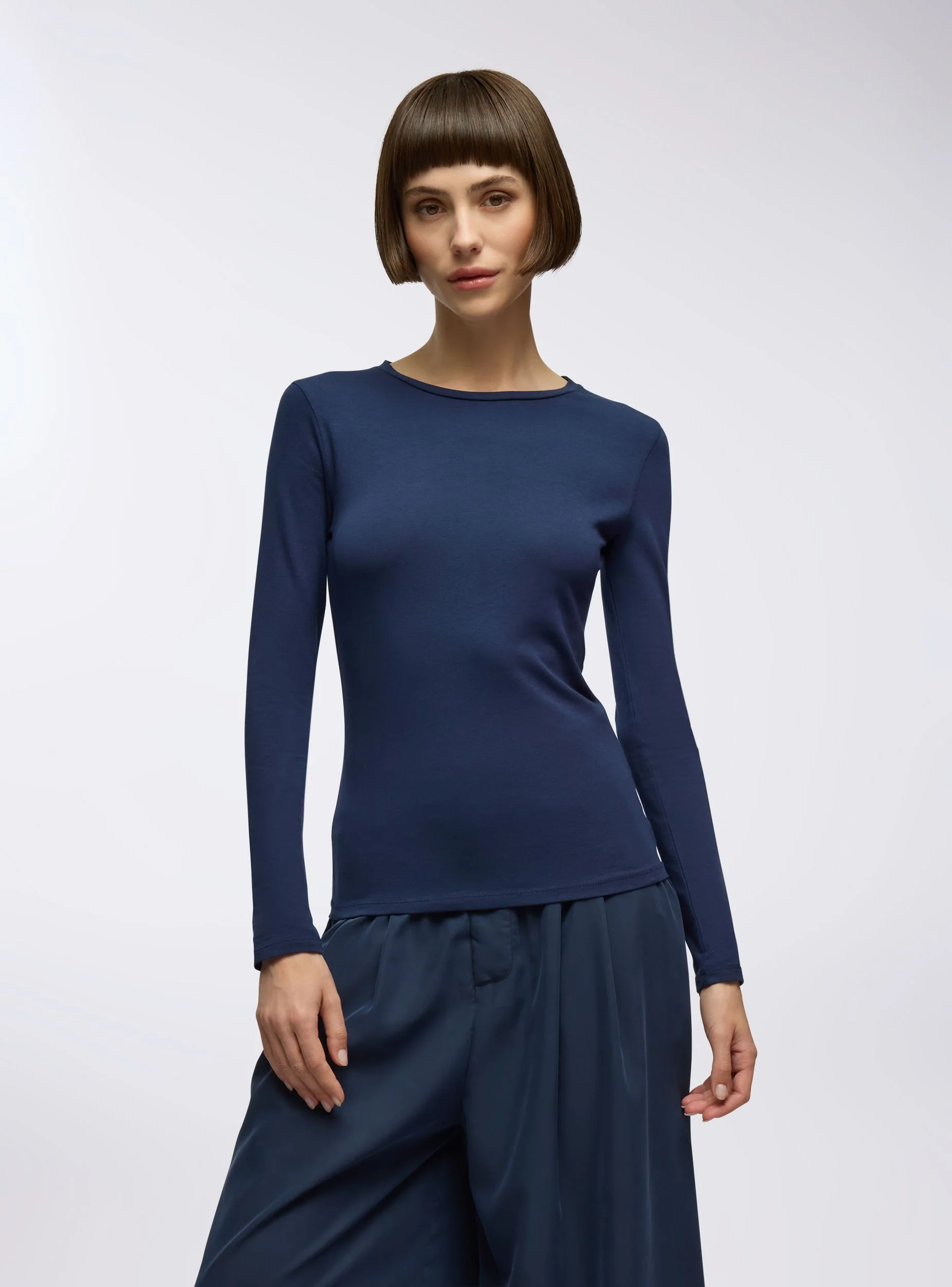 T-shirt basic maniche lunghe - Image 2
