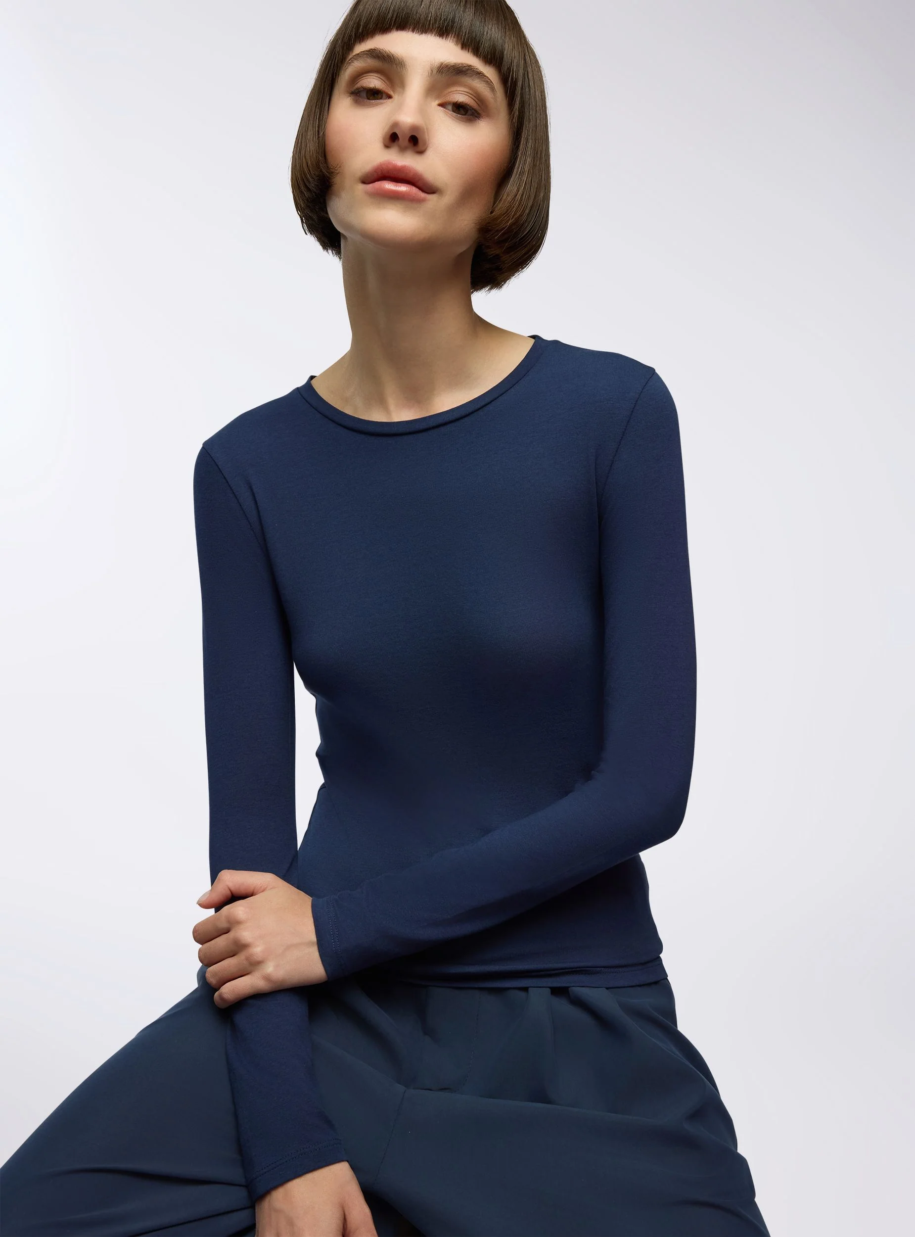 T-shirt basic maniche lunghe - Image 9