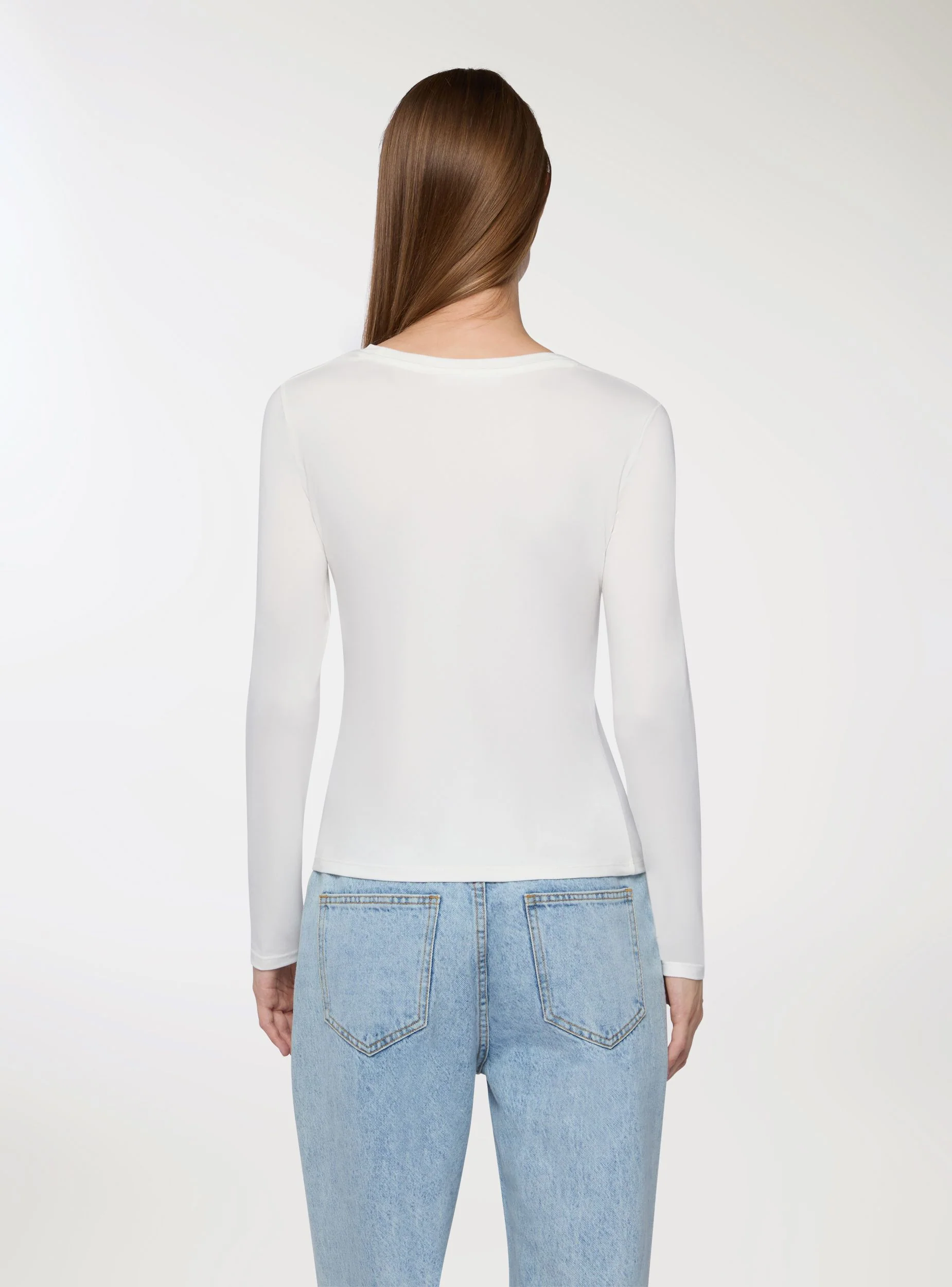 T-shirt basic tessuto caldo