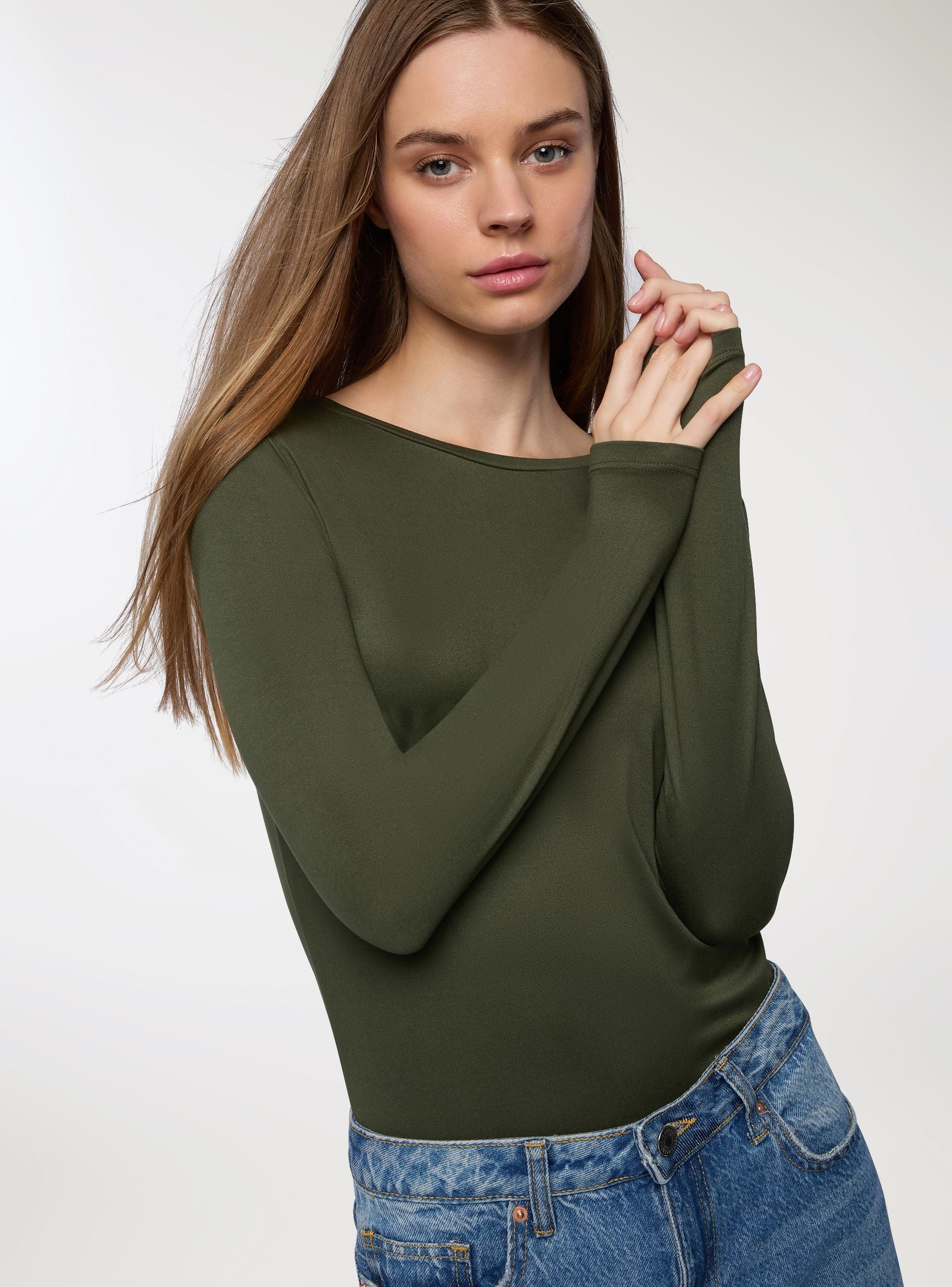 T-shirt basic tessuto caldo - Image 4