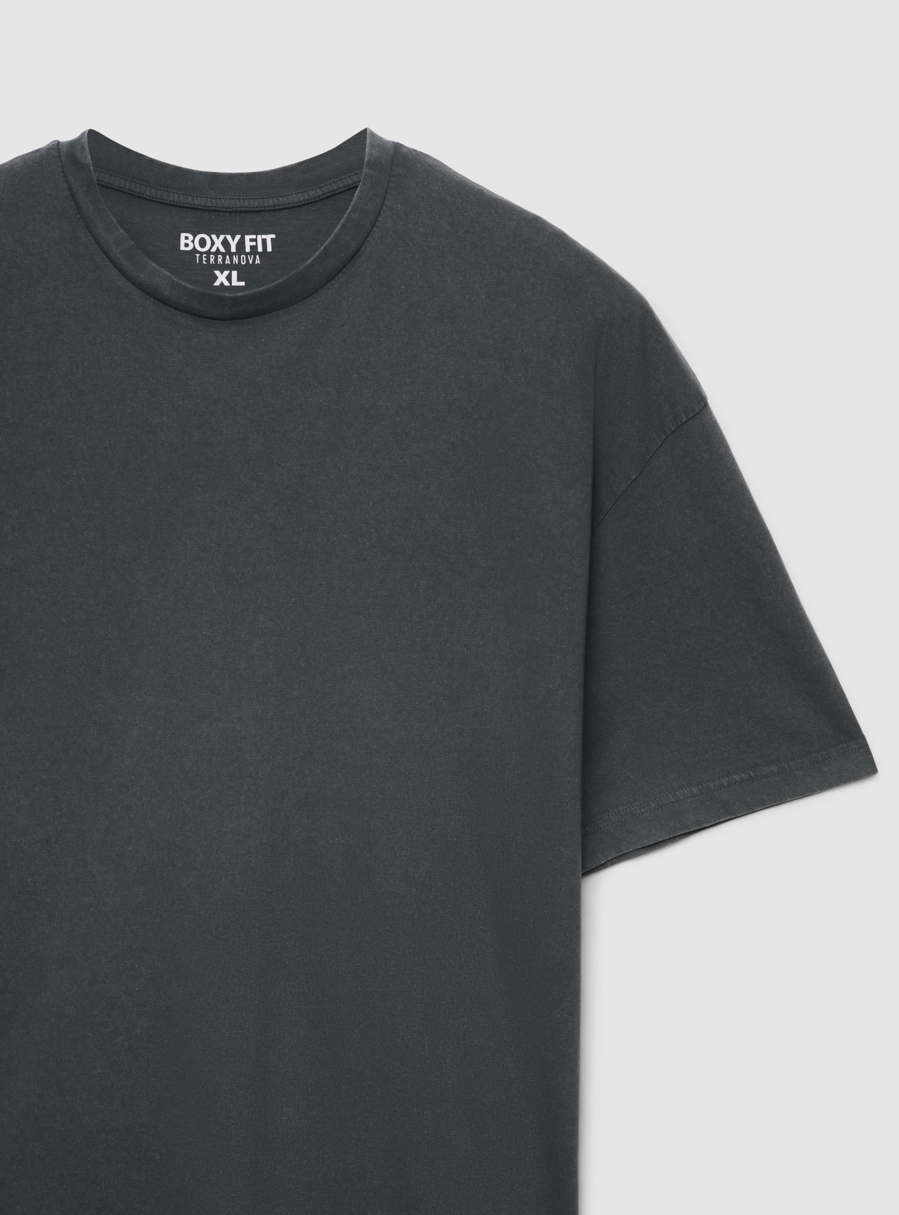 T-shirt boxy fit acid wash - Image 7