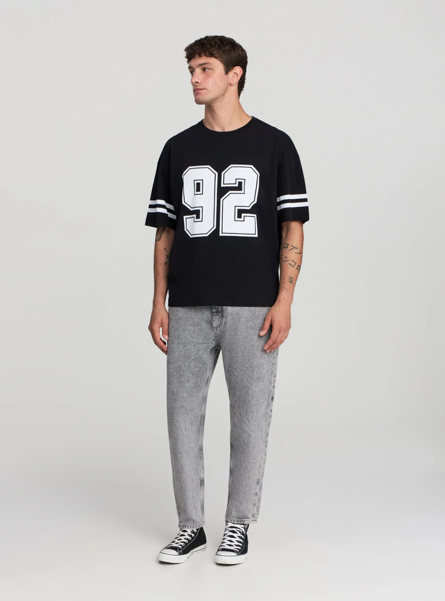 T-shirt boxy fit con numero