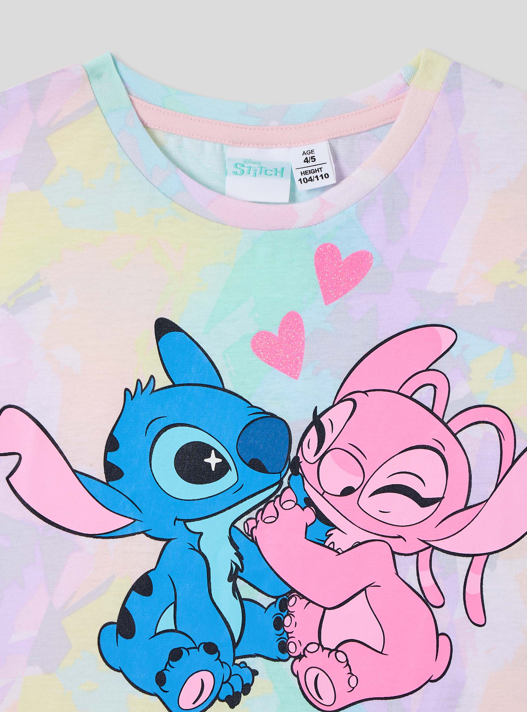 T-shirt colorata con stampa Stitch e Angel® - Image 4