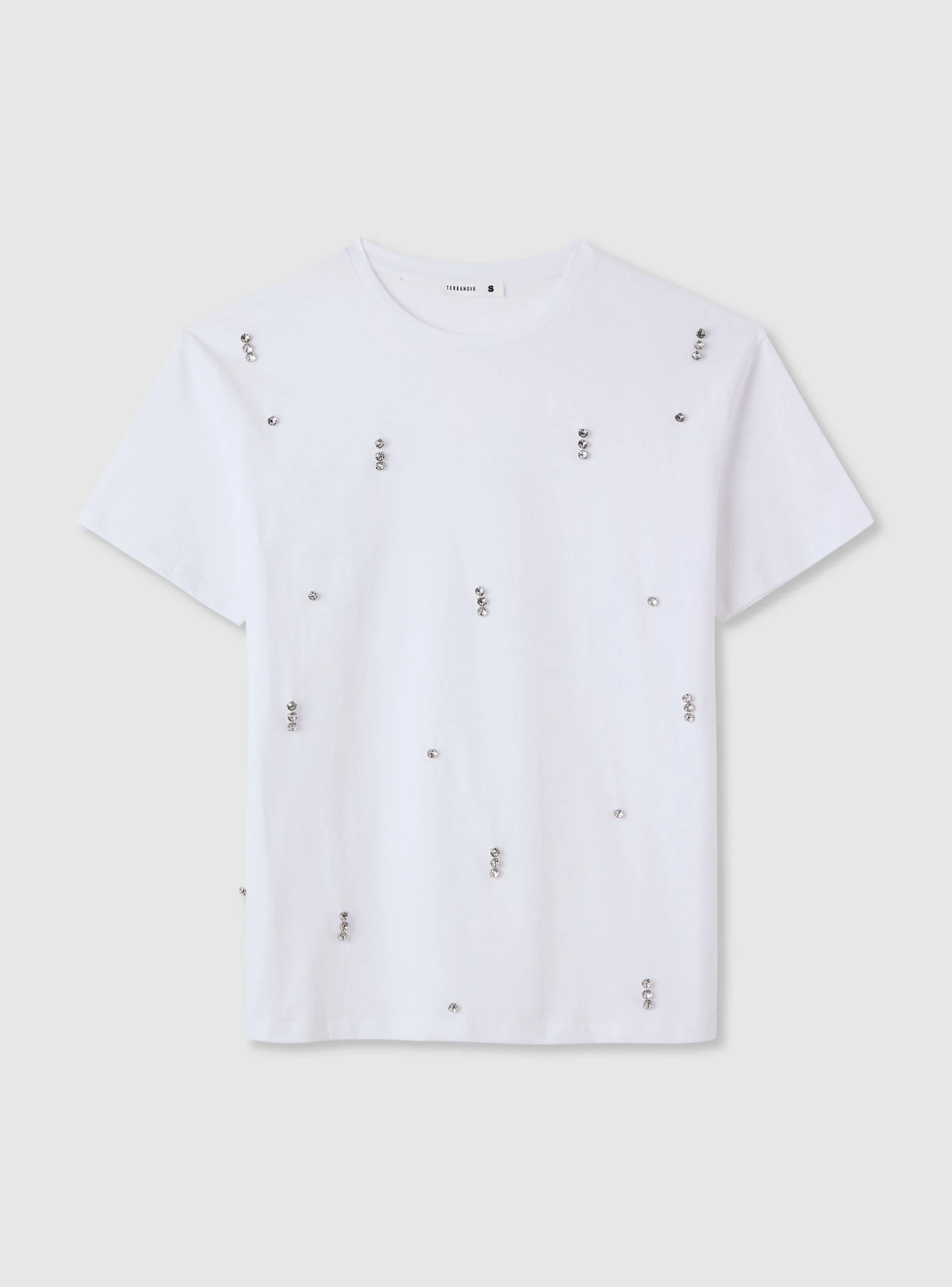T-shirt con applicazioni strass - Image 6