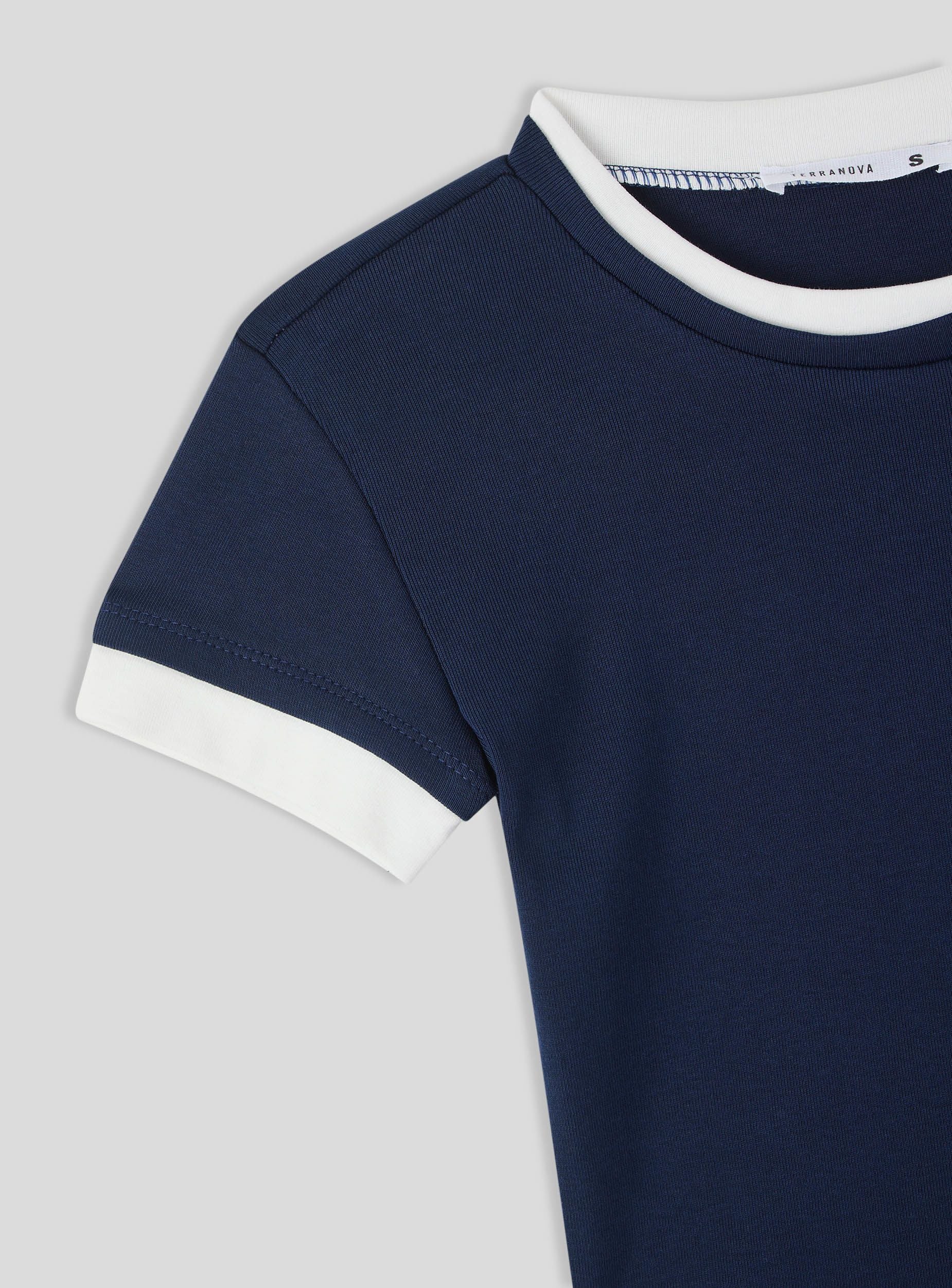 T-shirt con bordi a contrasto - Image 5