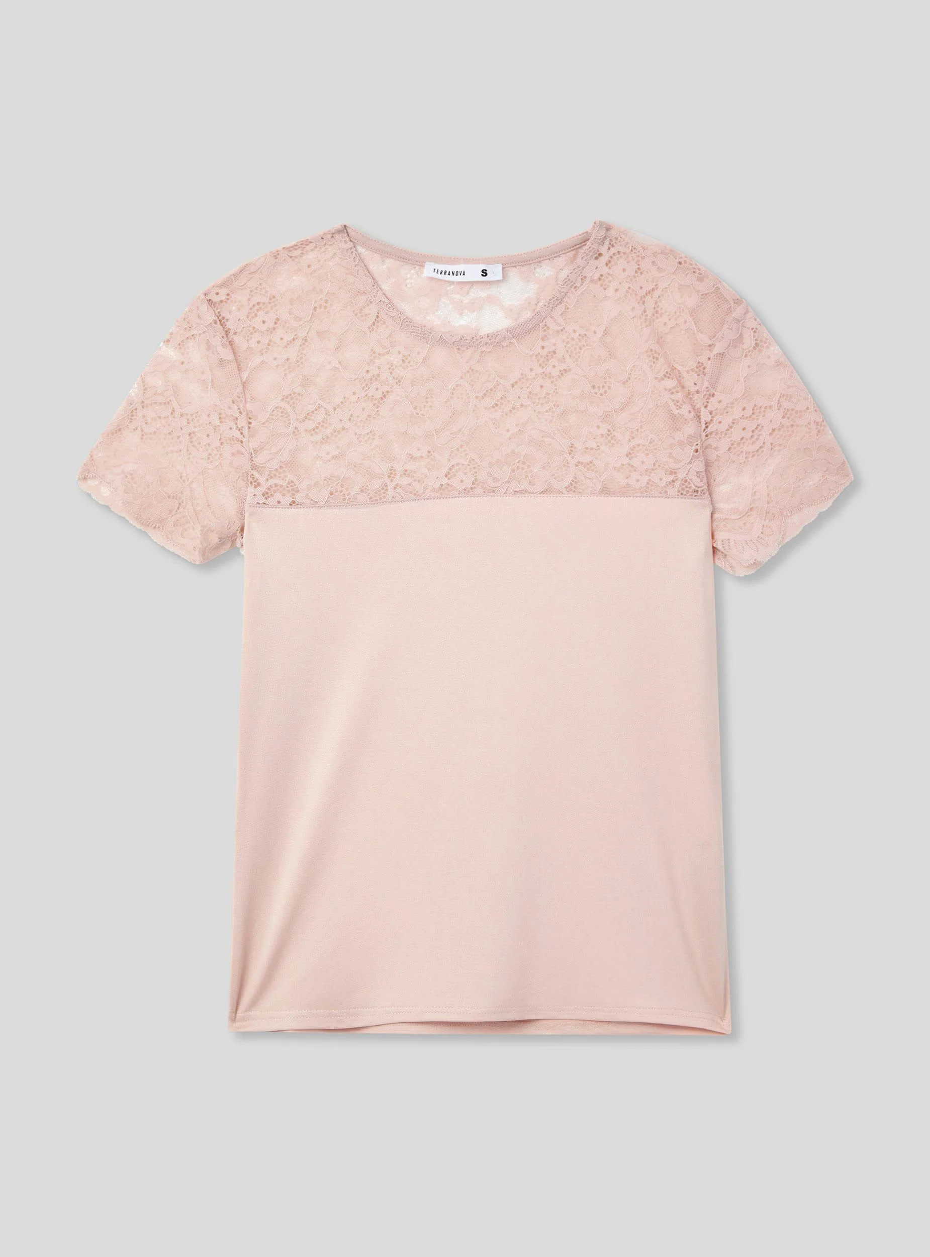 T-shirt con dettagli in pizzo - Image 5