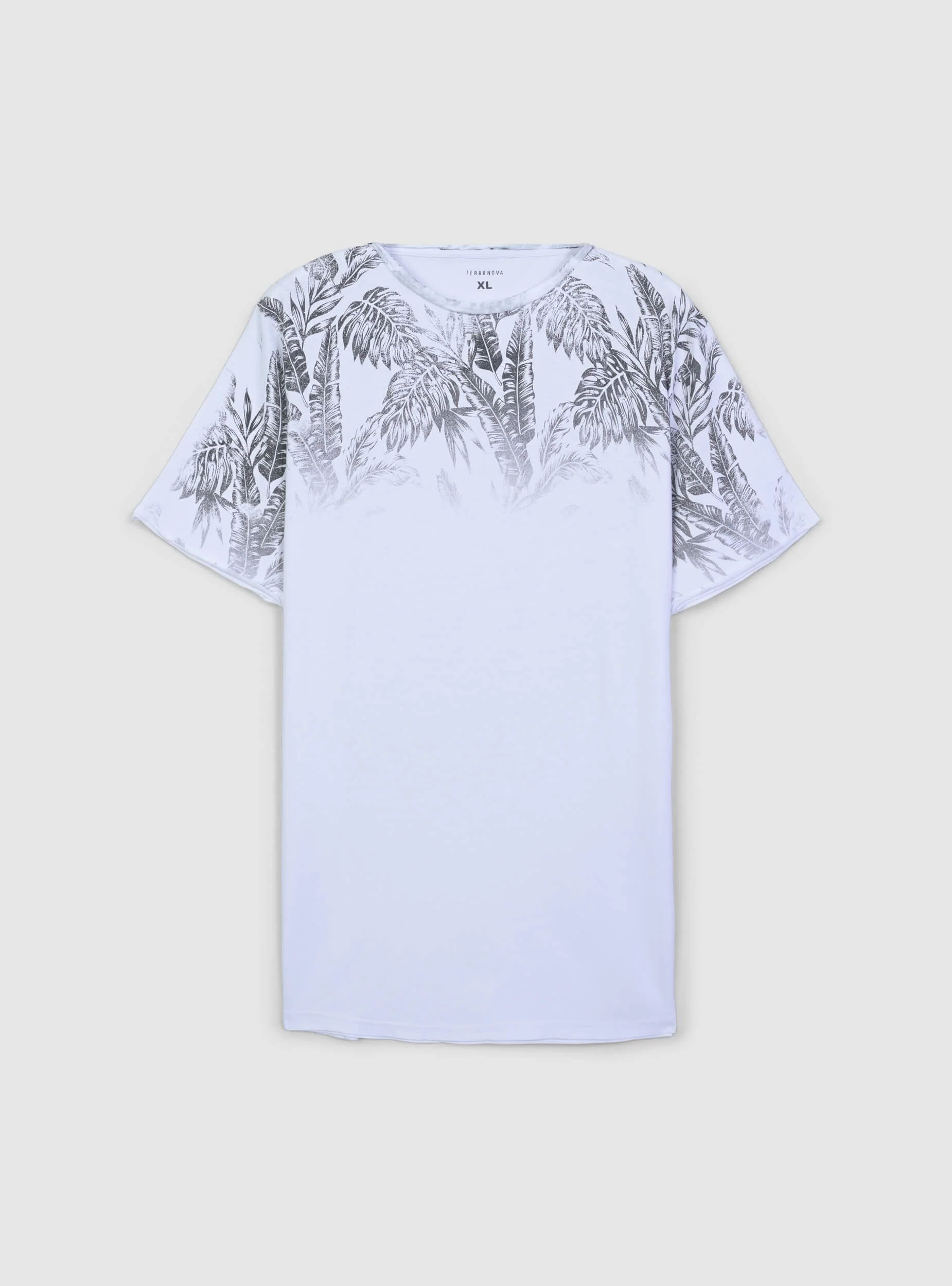 T-shirt con fantasia palme sulle spalle - Image 6