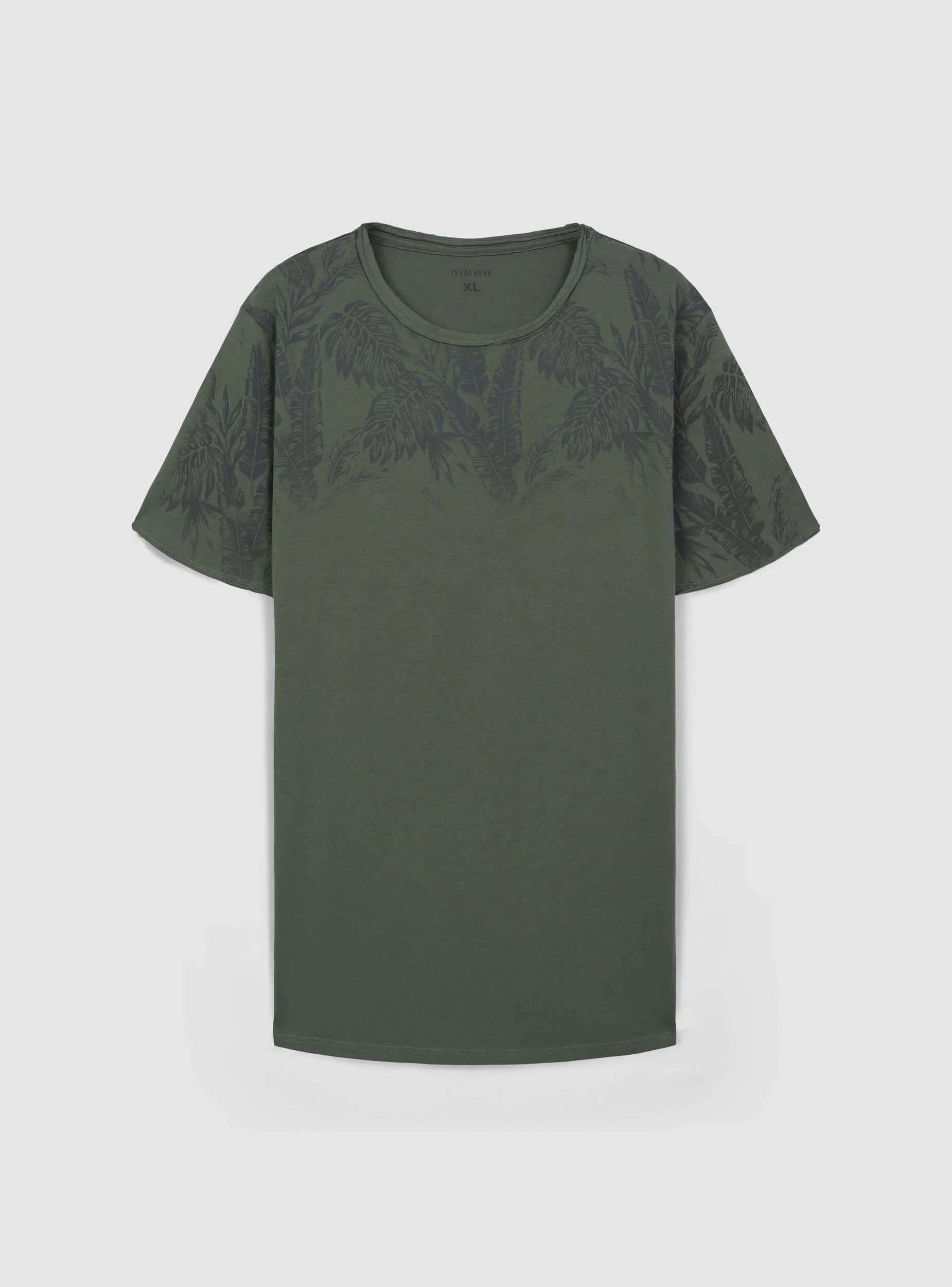 T-shirt con fantasia palme sulle spalle - Image 4