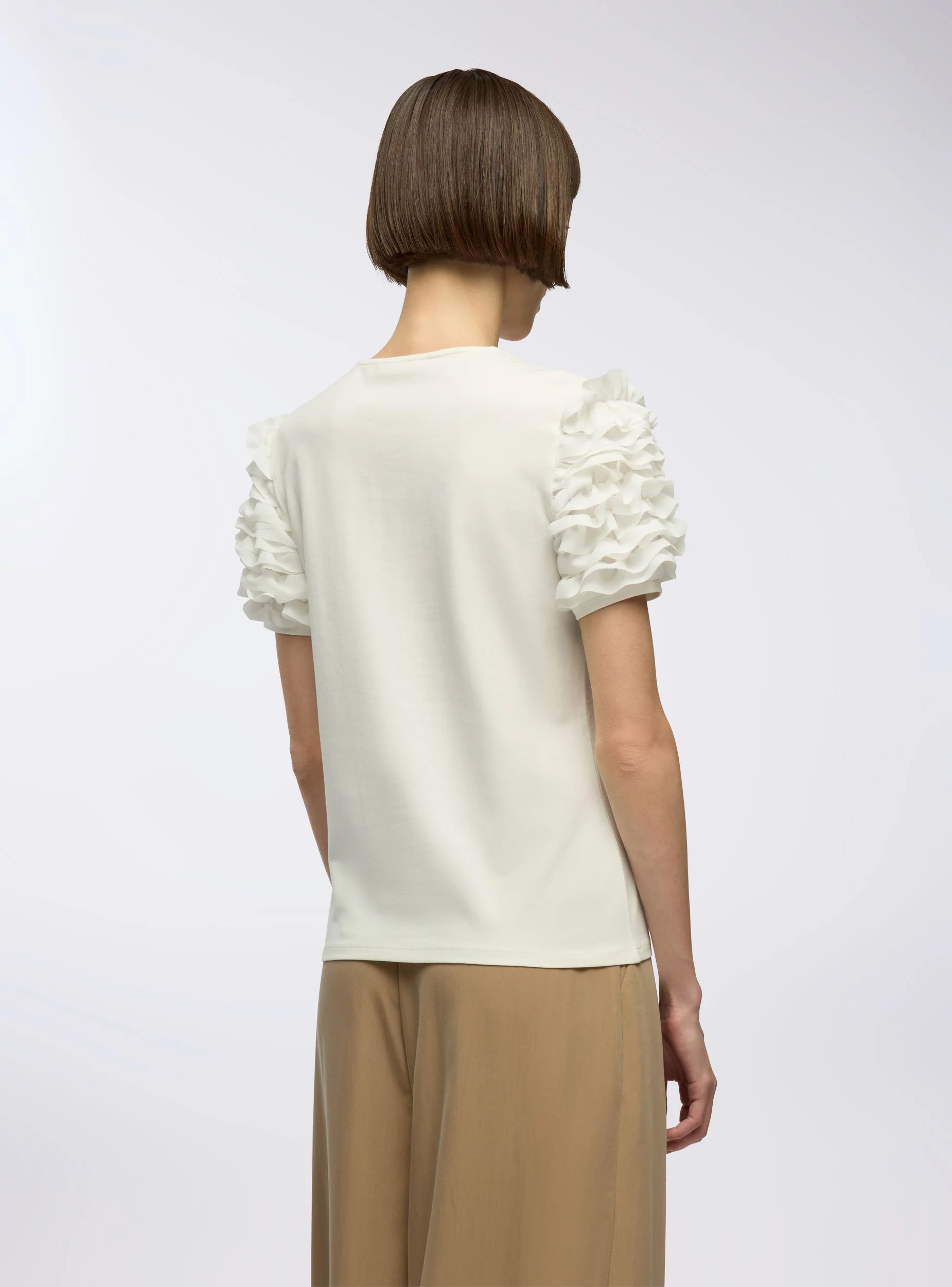 T-shirt con maniche a balze - Image 2