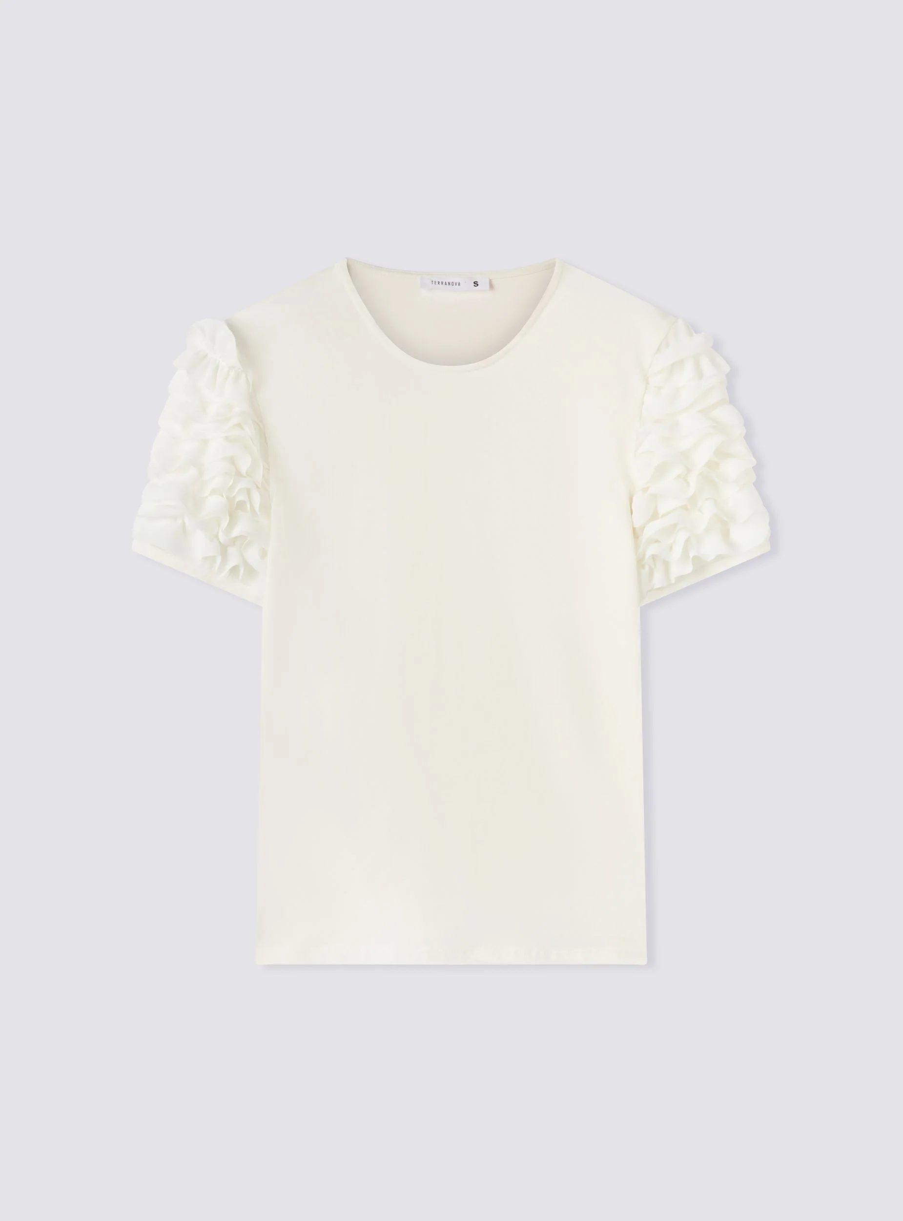T-shirt con maniche a balze - Image 5