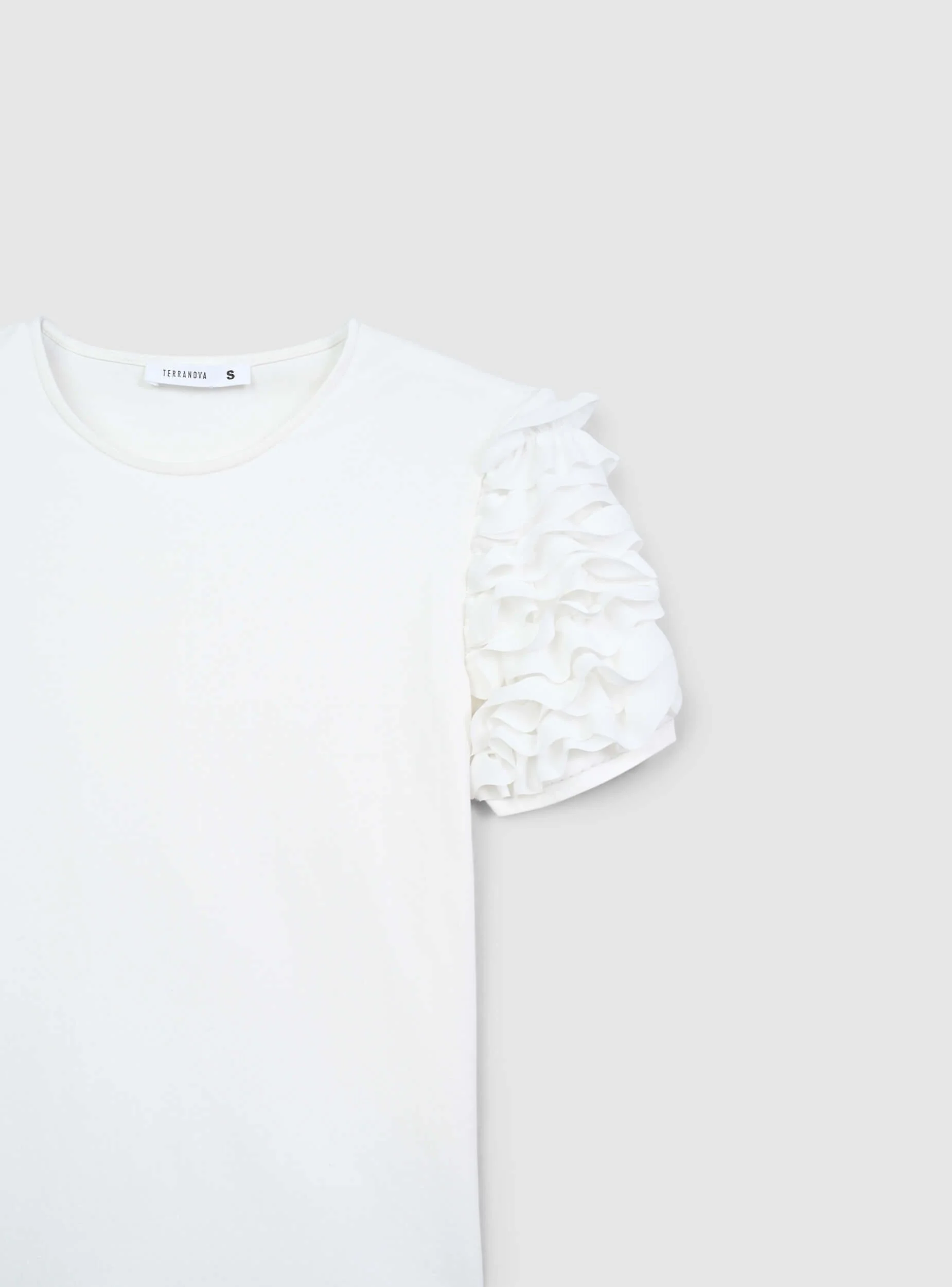 T-shirt con maniche a balze - Image 6