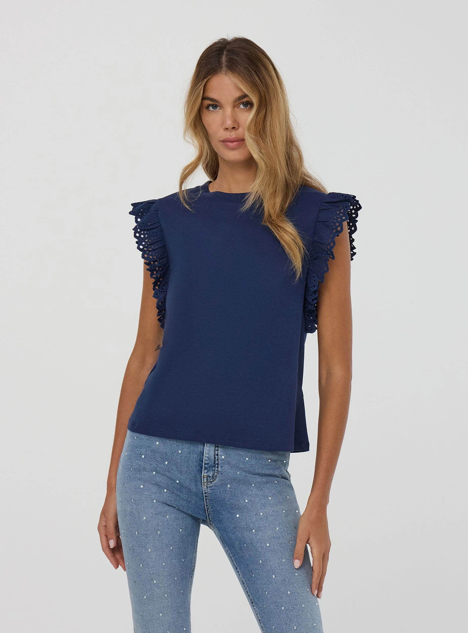 T-shirt con maniche ad aletta - Image 3