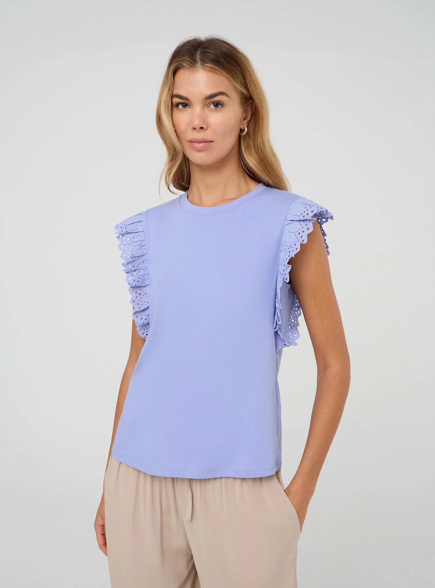 T-shirt con maniche ad aletta - Image 3