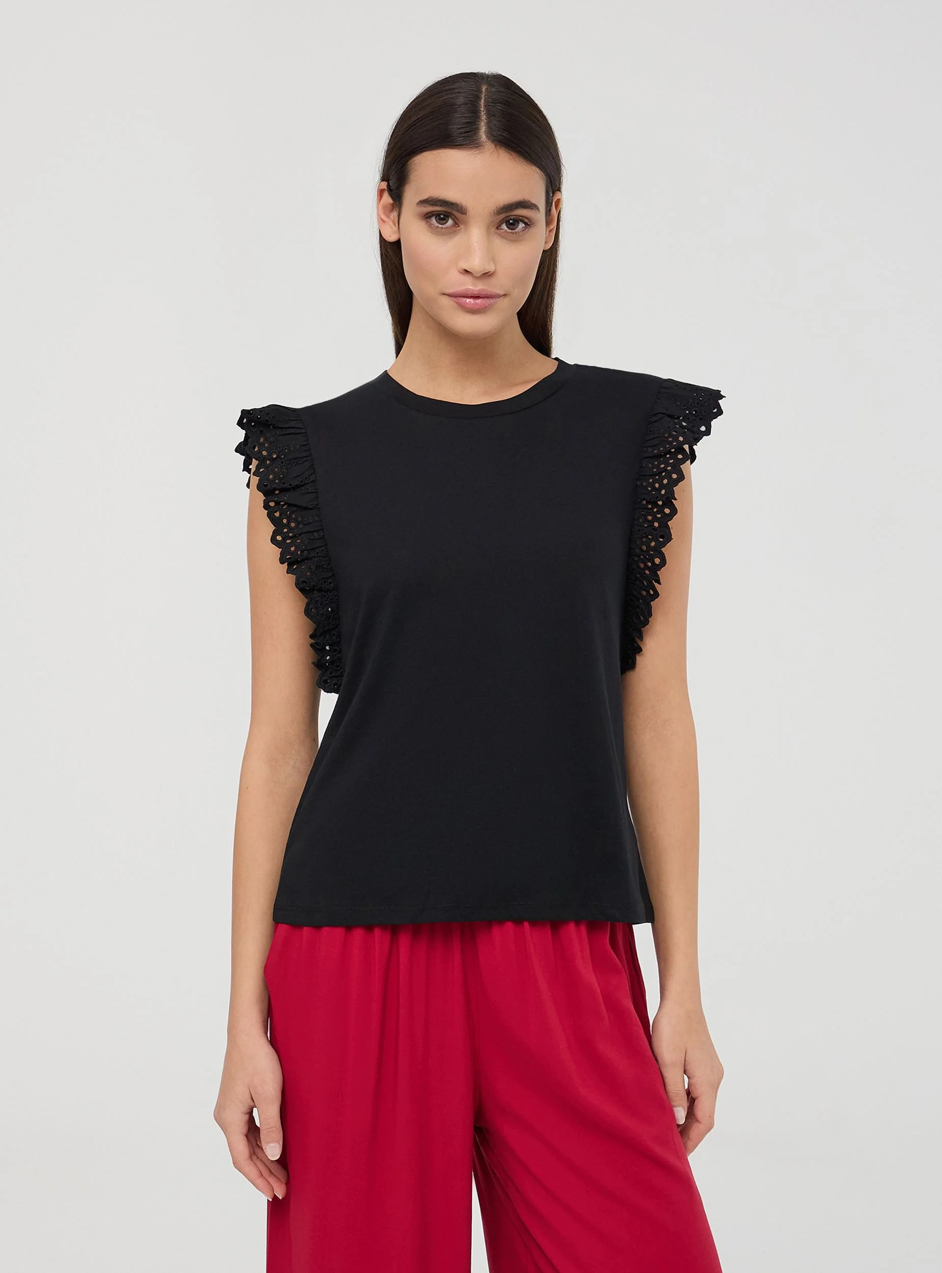 T-shirt con maniche ad aletta - Image 2