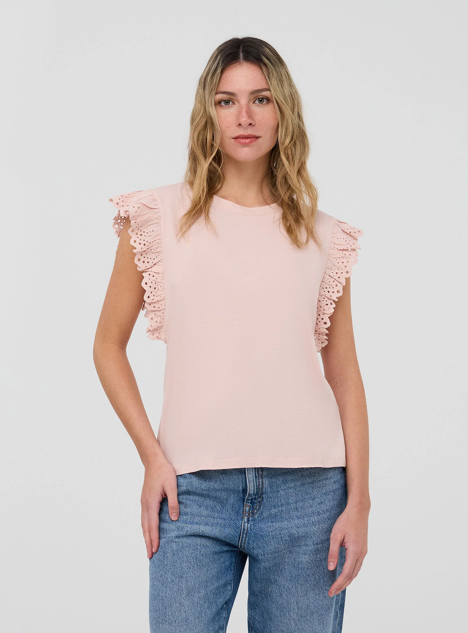 T-shirt con maniche ad aletta - Image 3