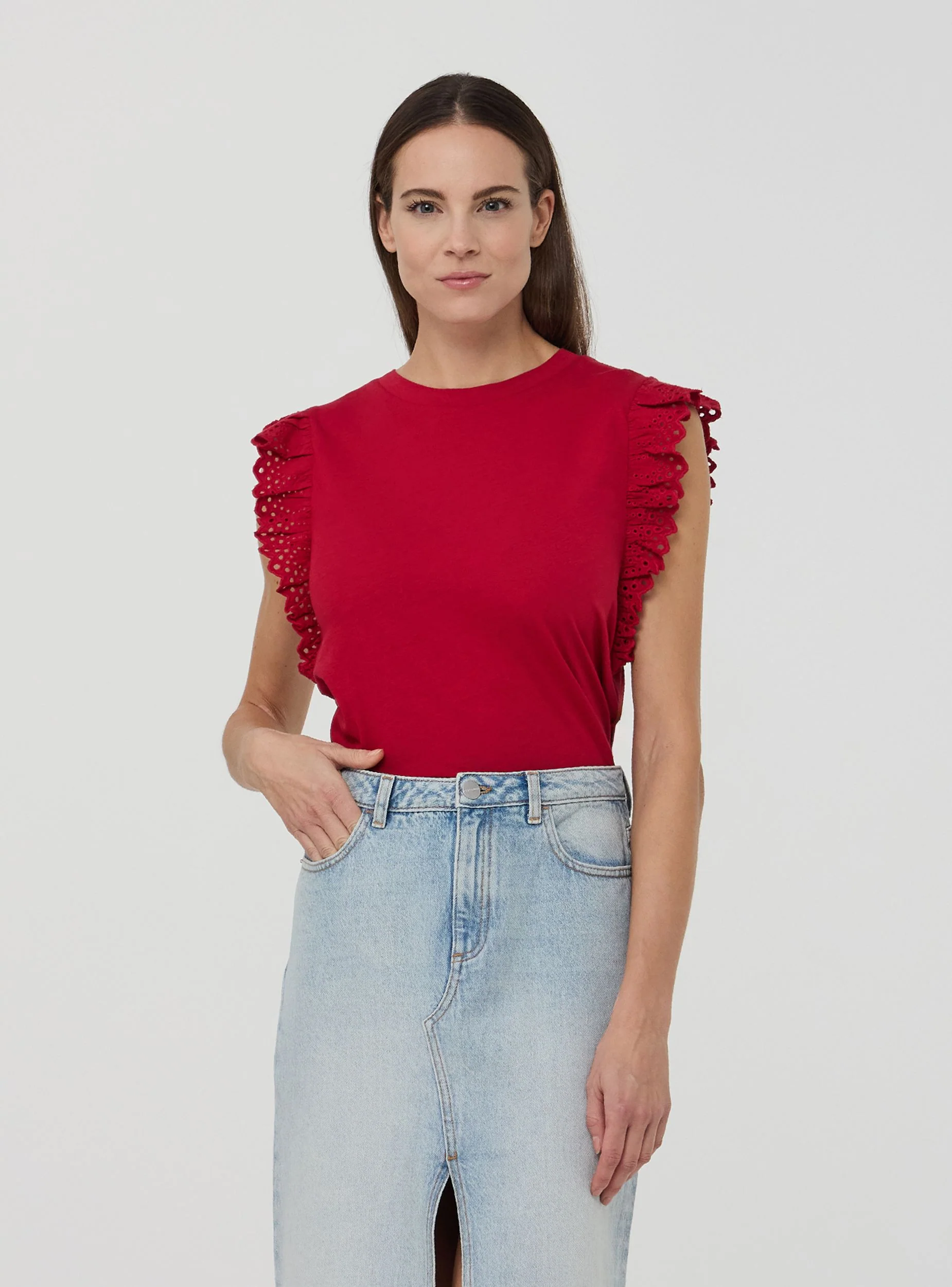 T-shirt con maniche ad aletta - Image 2